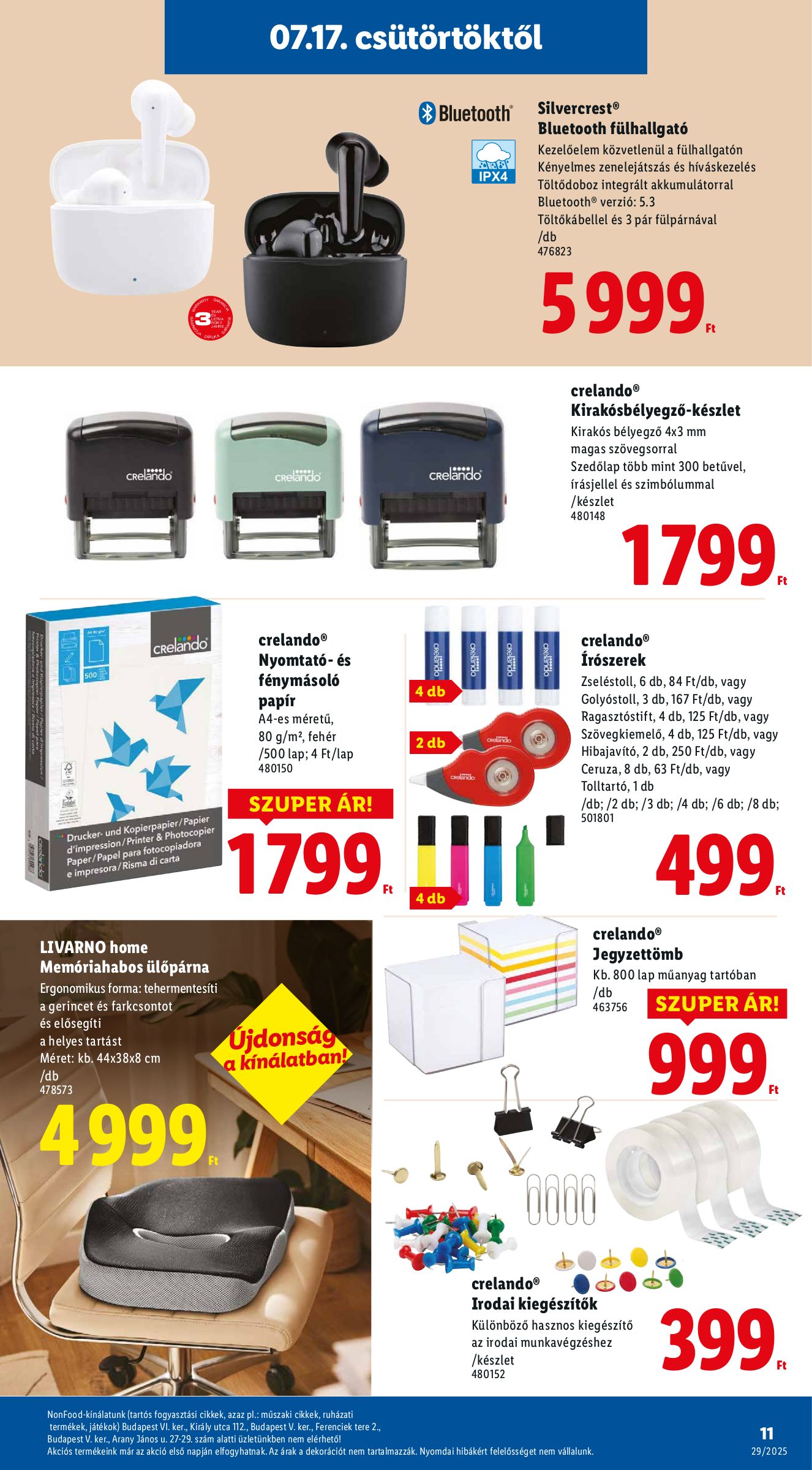 lidl - Lidl - Nonfood akciós újság, érvényes 07.17. - 07.23. - page: 11