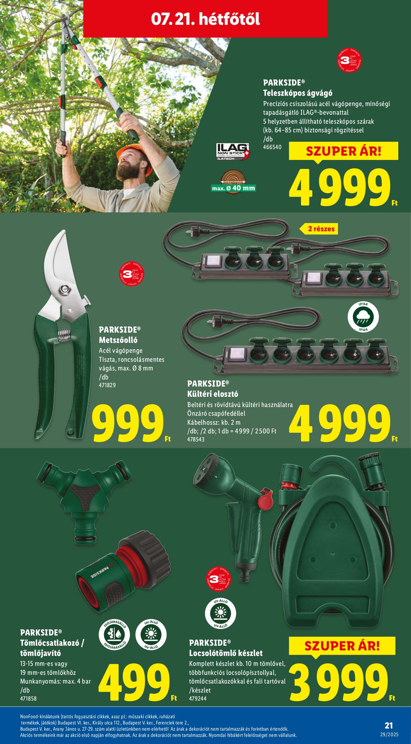 lidl - Lidl - Nonfood akciós újság, érvényes 07.17. - 07.23. - page: 21