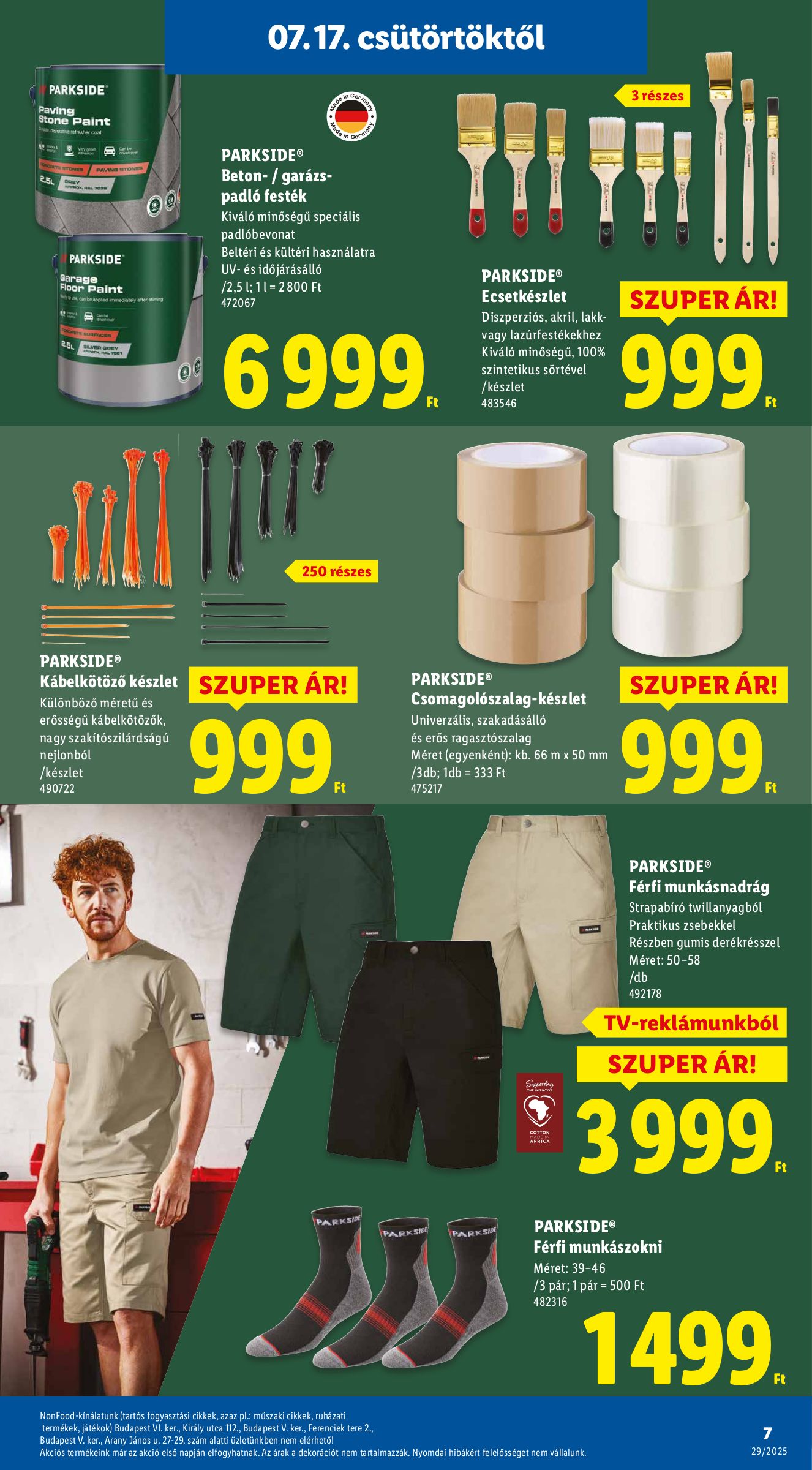 lidl - Lidl - Nonfood akciós újság, érvényes 07.17. - 07.23. - page: 7