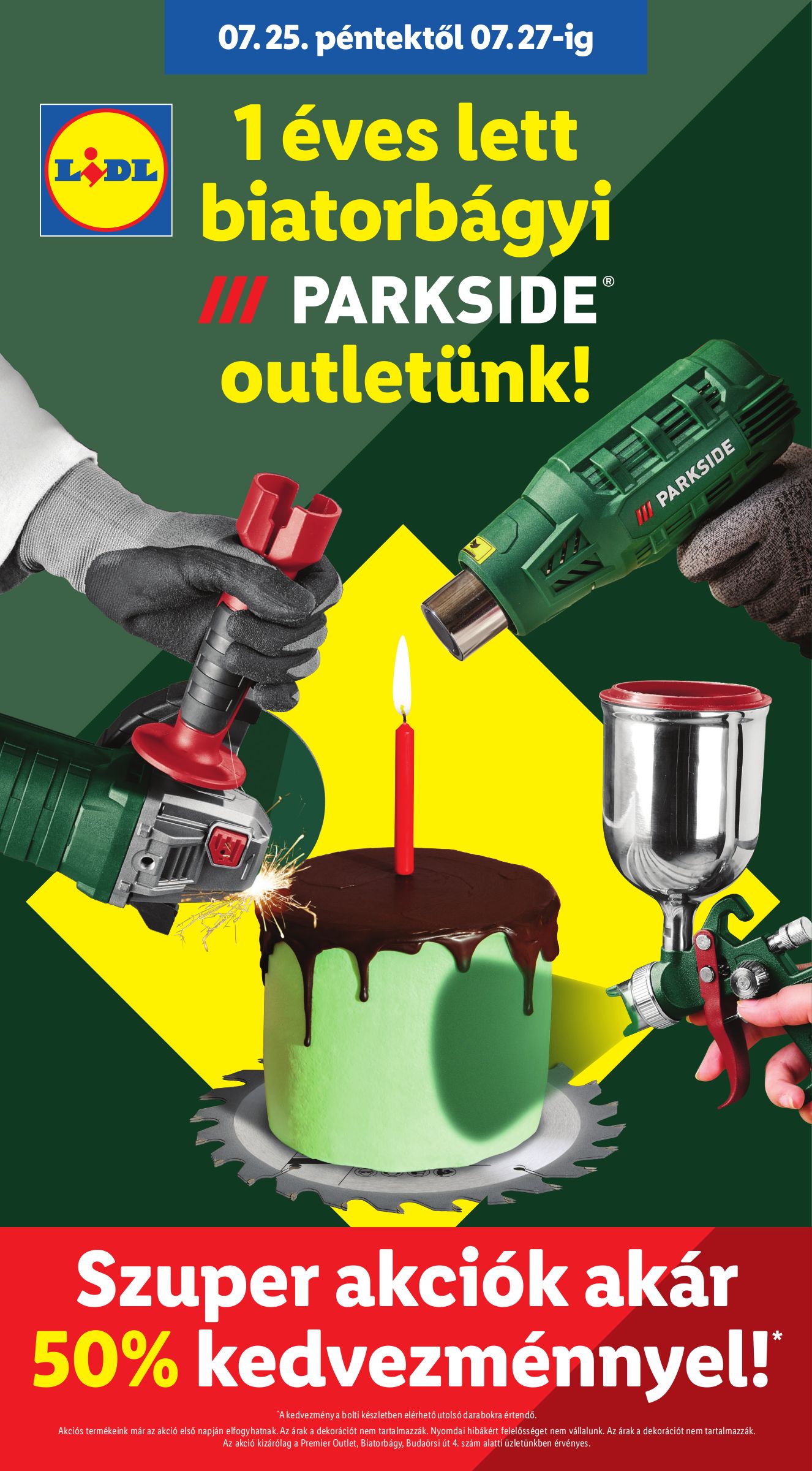 lidl - Lidl - Parkside outlet akciók akciós újság, érvényes 07.25. - 07.27.