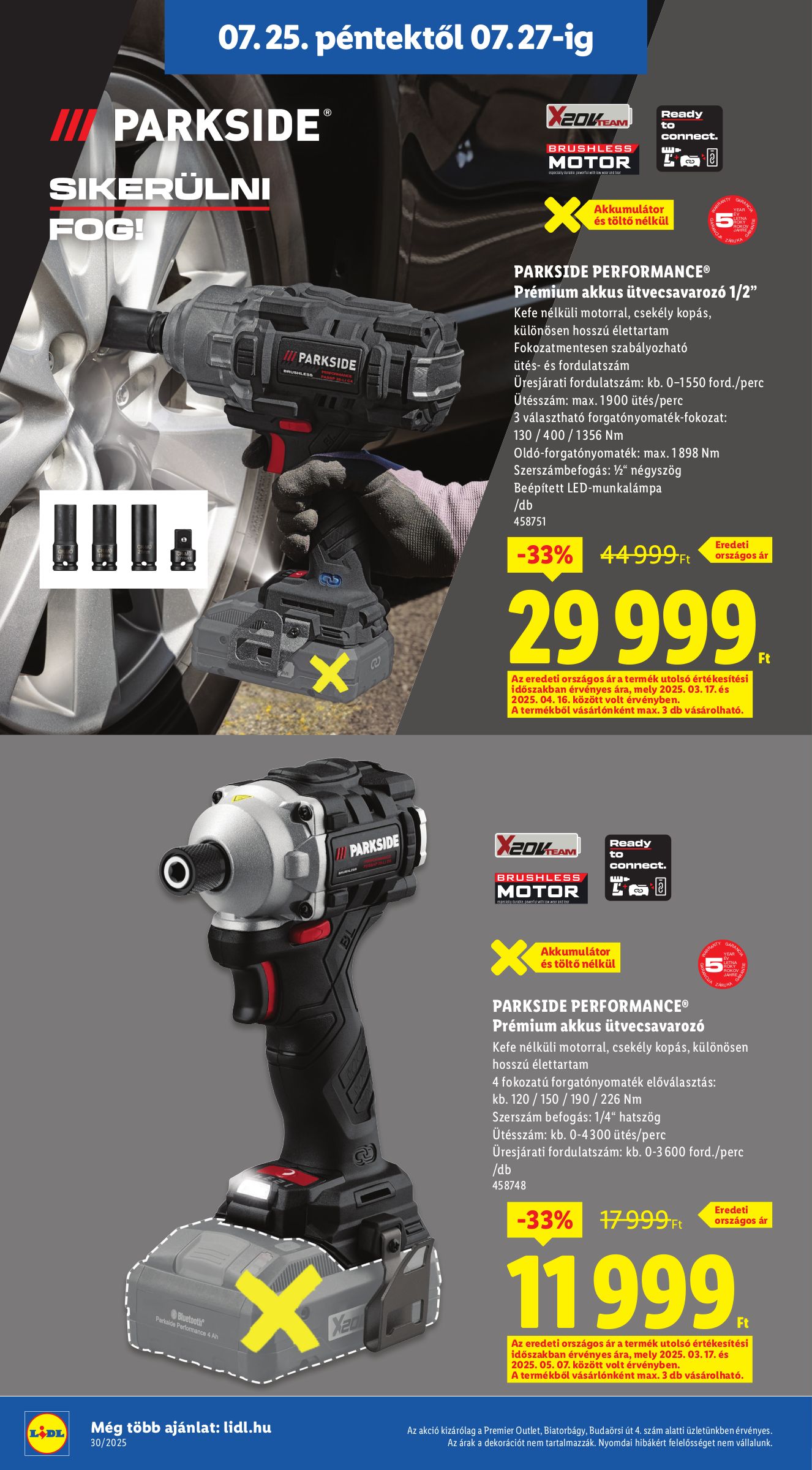 lidl - Lidl - Parkside outlet akciók akciós újság, érvényes 07.25. - 07.27. - page: 4