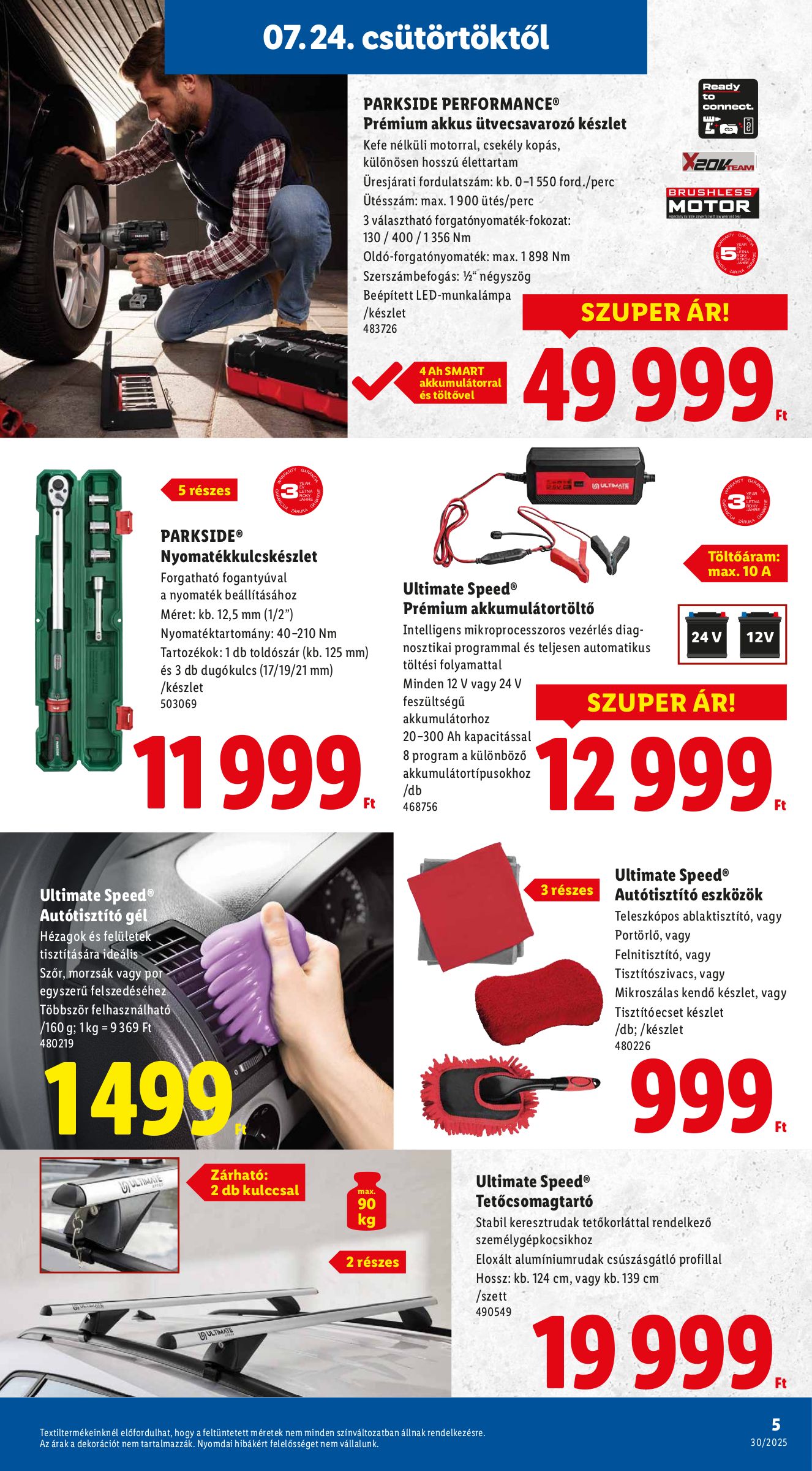 lidl - Lidl - Nonfood akciós újság, érvényes 07.24. - 07.30. - page: 5