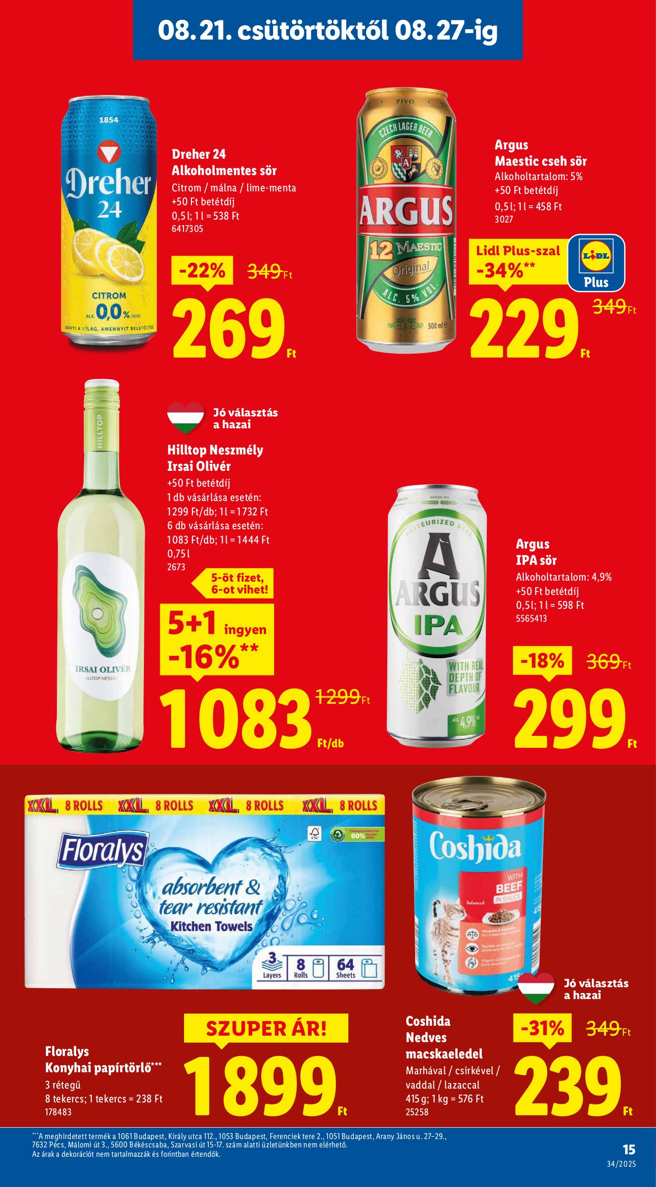 lidl - Lidl akciós újság, érvényes 08.21. - 08.27. - page: 15 lidl - Lidl akciós újság, érvényes 08.21. - 08.27. - page: 15