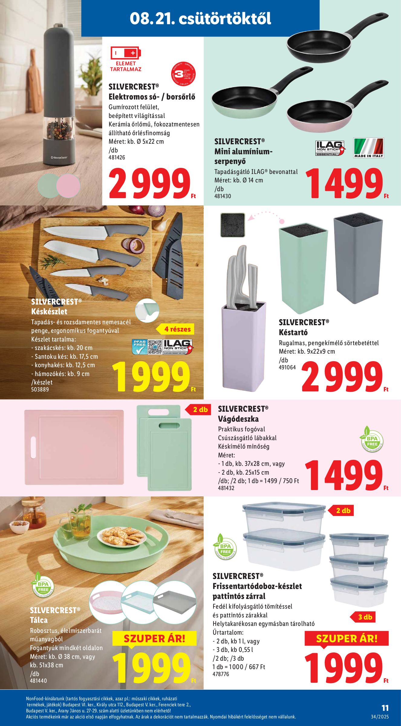lidl - Lidl - Nonfood akciós újság, érvényes 08.21. - 08.27. - page: 11