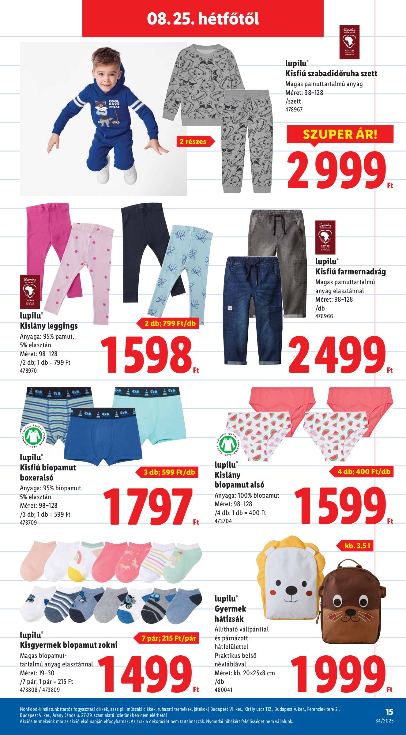 lidl - Lidl - Nonfood akciós újság, érvényes 08.21. - 08.27. - page: 15