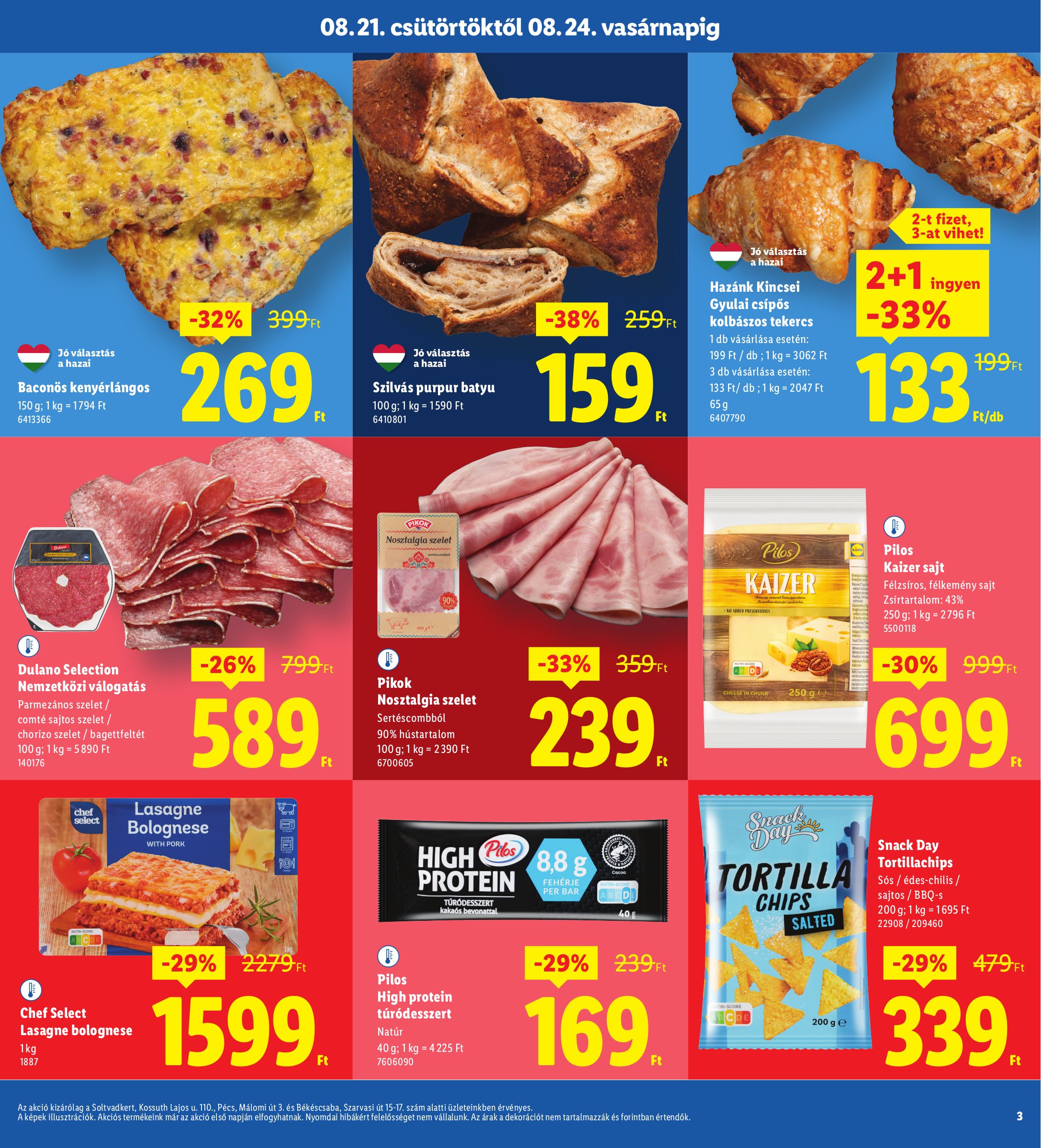 lidl - Lidl - Soltvadkert, Pécs, Békéscsaba akciós újság, érvényes 08.21. - 08.24. - page: 3