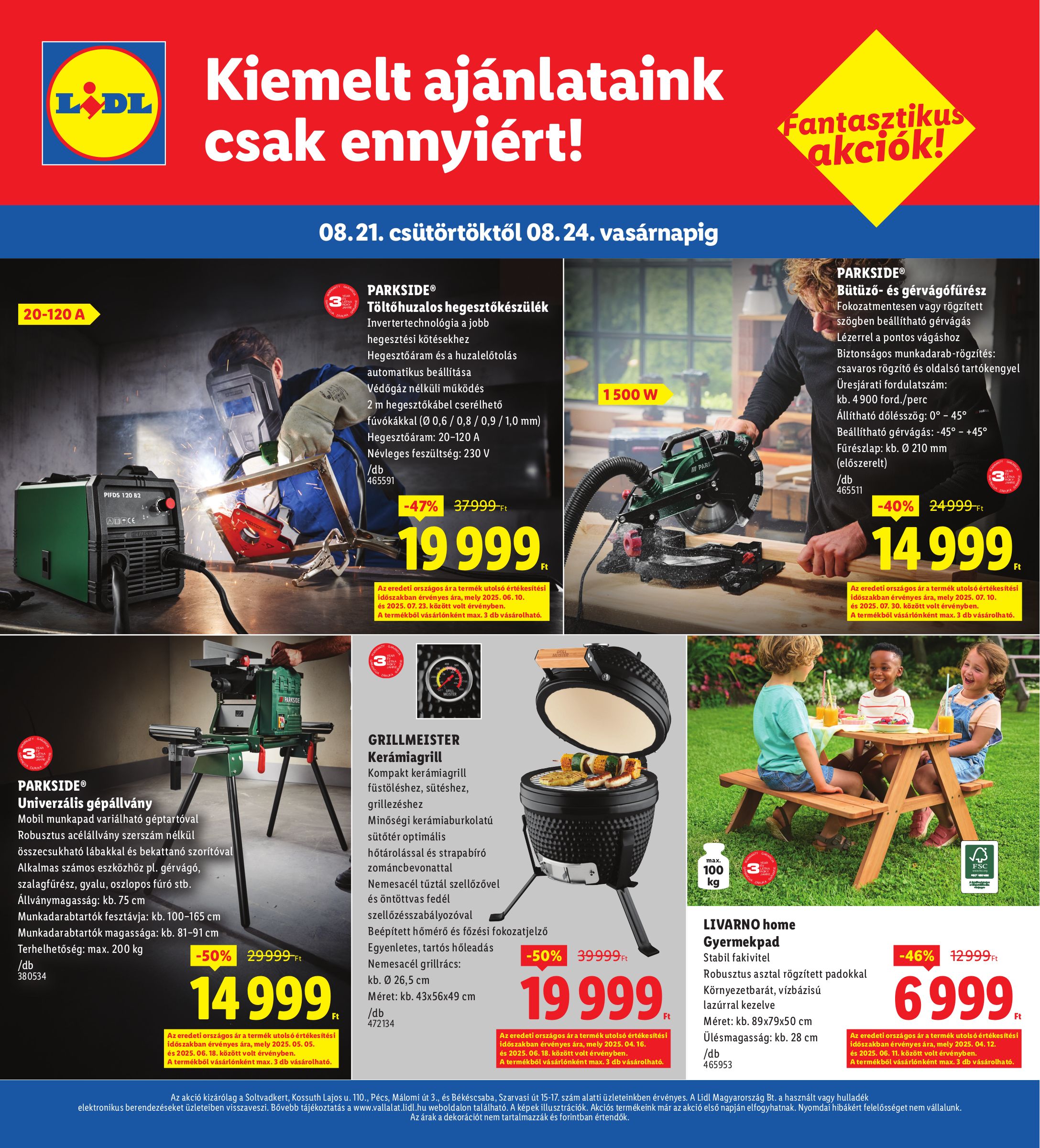 lidl - Lidl - Soltvadkert, Pécs, Békéscsaba akciós újság, érvényes 08.21. - 08.24. - page: 4