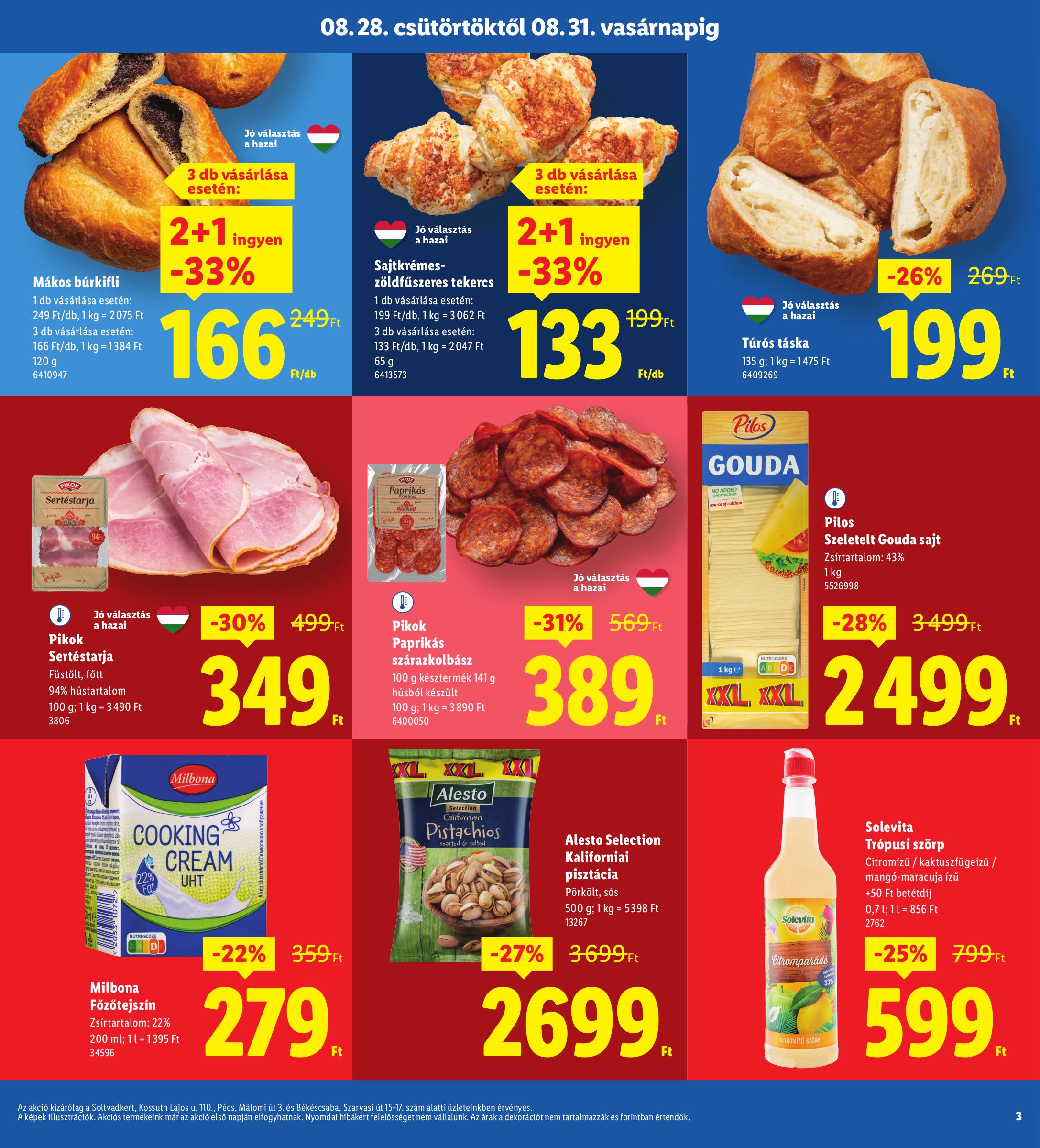 lidl - Lidl - Soltvadkert, Pécs, Békéscsaba akciós újság, érvényes 08.28. - 08.31. - page: 3