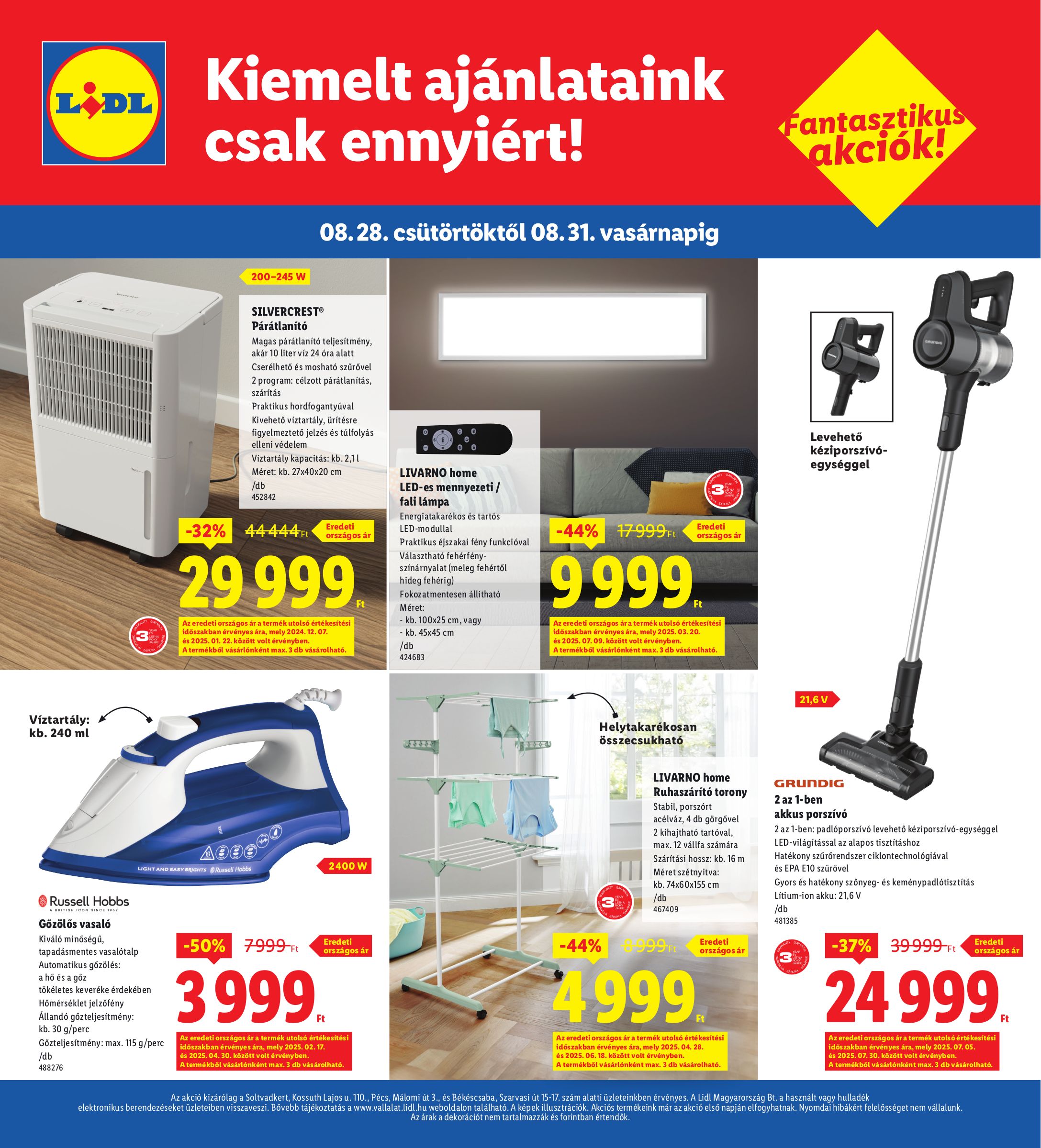lidl - Lidl - Soltvadkert, Pécs, Békéscsaba akciós újság, érvényes 08.28. - 08.31. - page: 4