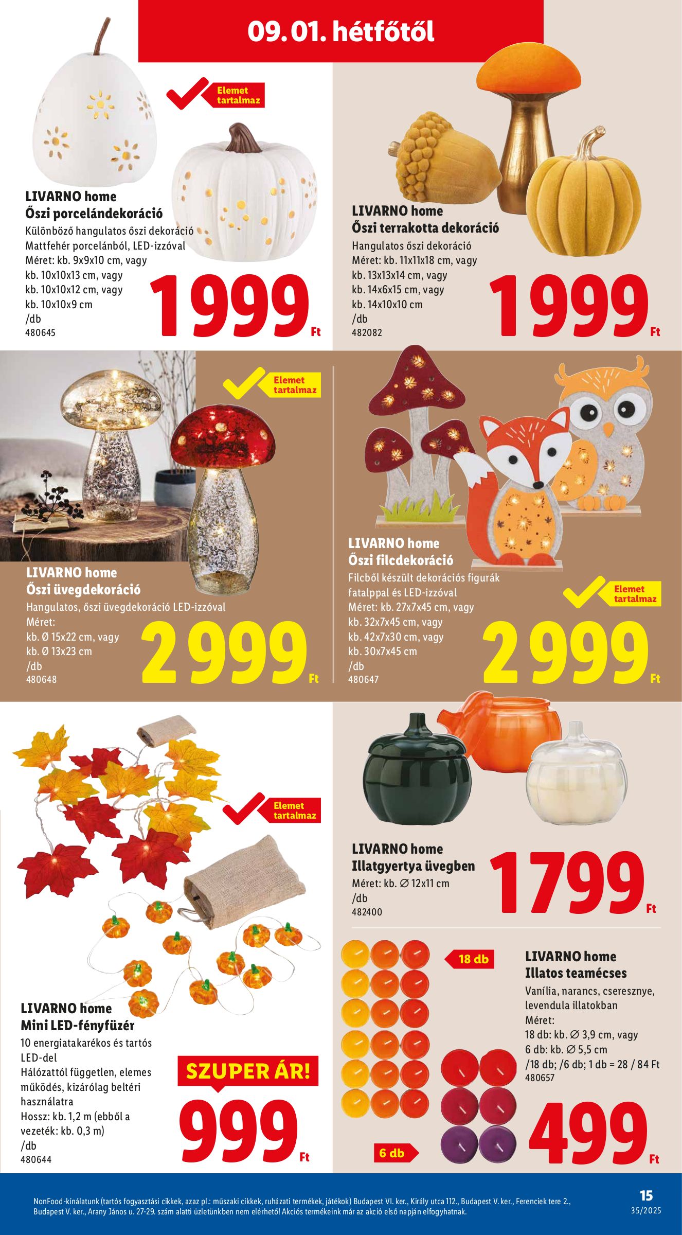 lidl - Lidl - Nonfood akciós újság, érvényes 08.28. - 09.03. - page: 15