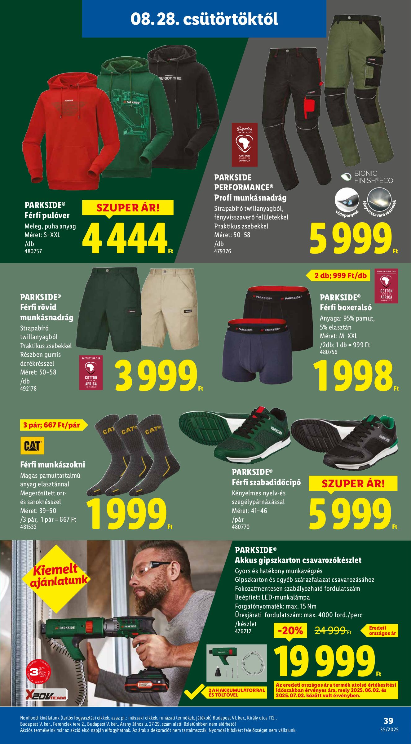 lidl - Lidl akciós újság, érvényes 08.28. - 09.03. - page: 39 lidl - Lidl akciós újság, érvényes 08.28. - 09.03. - page: 39