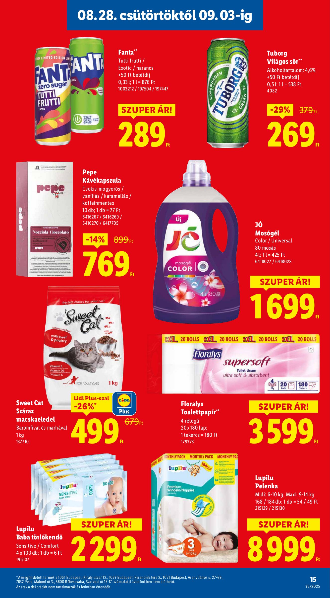 lidl - Lidl akciós újság, érvényes 08.28. - 09.03. - page: 15 lidl - Lidl akciós újság, érvényes 08.28. - 09.03. - page: 15