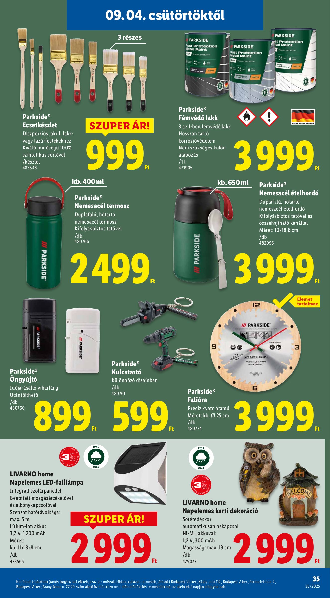lidl - Lidl akciós újság, érvényes 09.04. - 09.10. - page: 35 lidl - Lidl akciós újság, érvényes 09.04. - 09.10. - page: 35