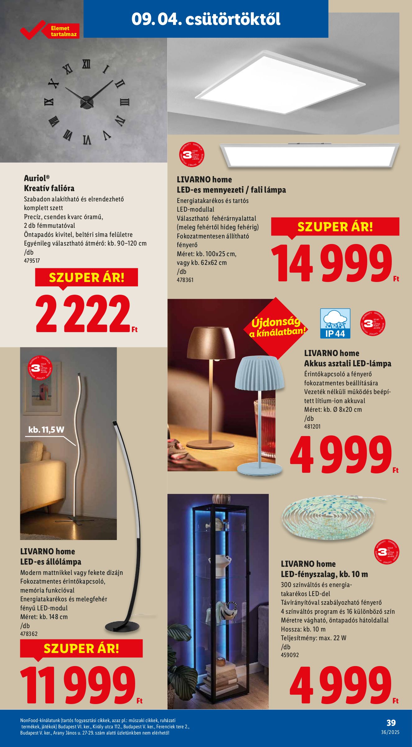 lidl - Lidl akciós újság, érvényes 09.04. - 09.10. - page: 39 lidl - Lidl akciós újság, érvényes 09.04. - 09.10. - page: 39
