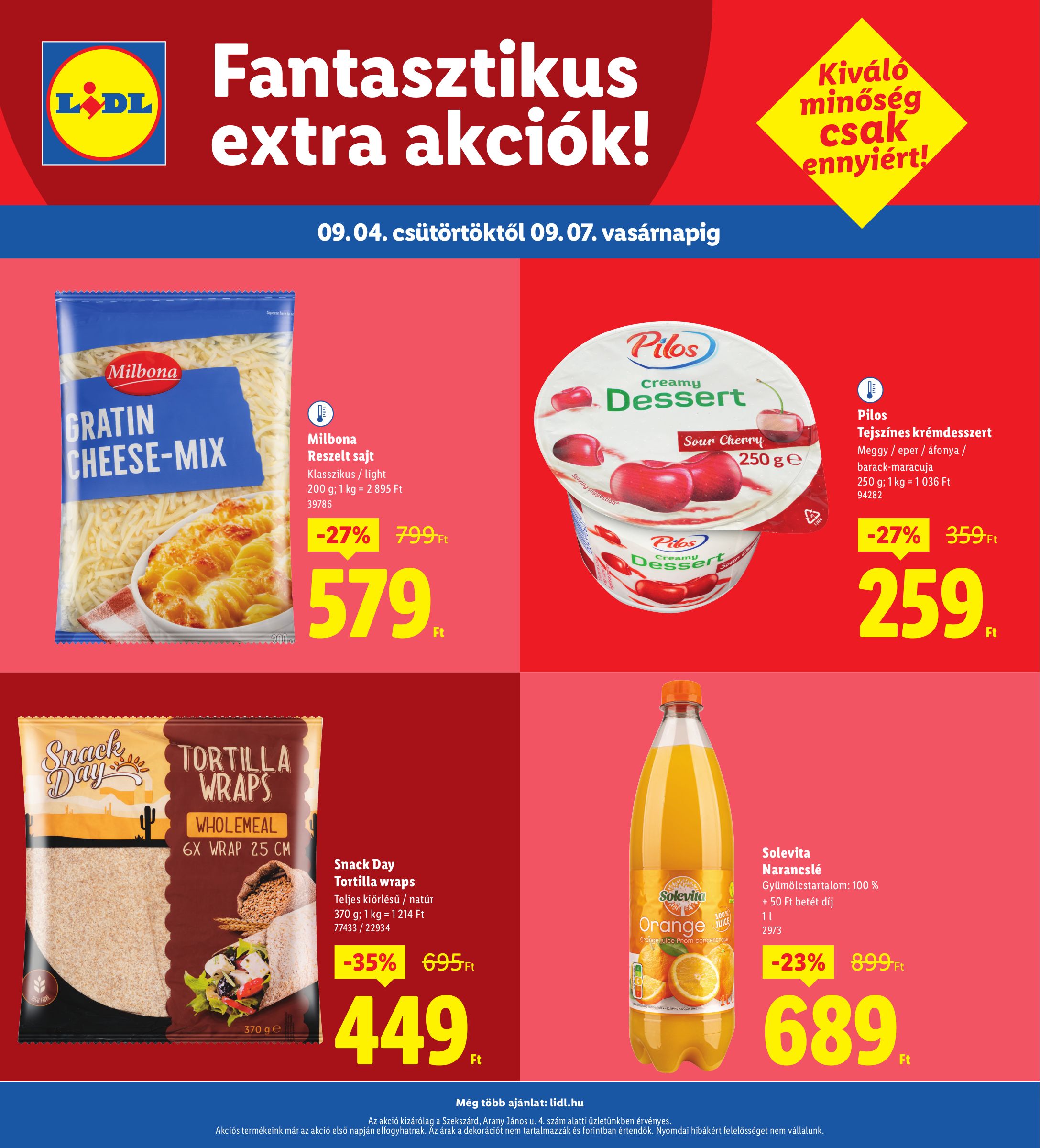 lidl - Lidl - Szekszárd akciós újság, érvényes 09.04. - 09.07. - page: 4