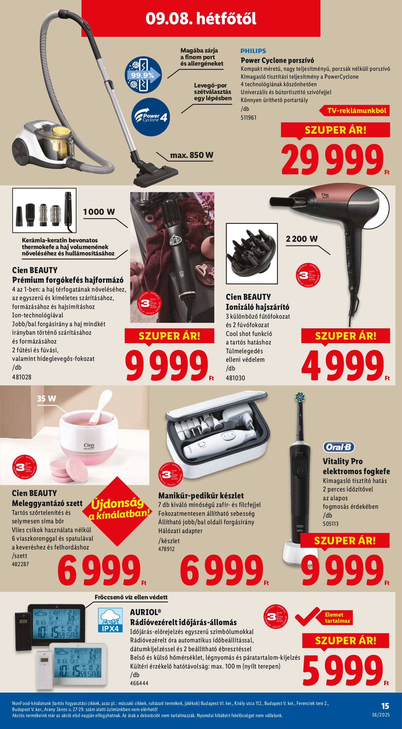 lidl - Lidl - Nonfood akciós újság, érvényes 09.04. - 09.10. - page: 15