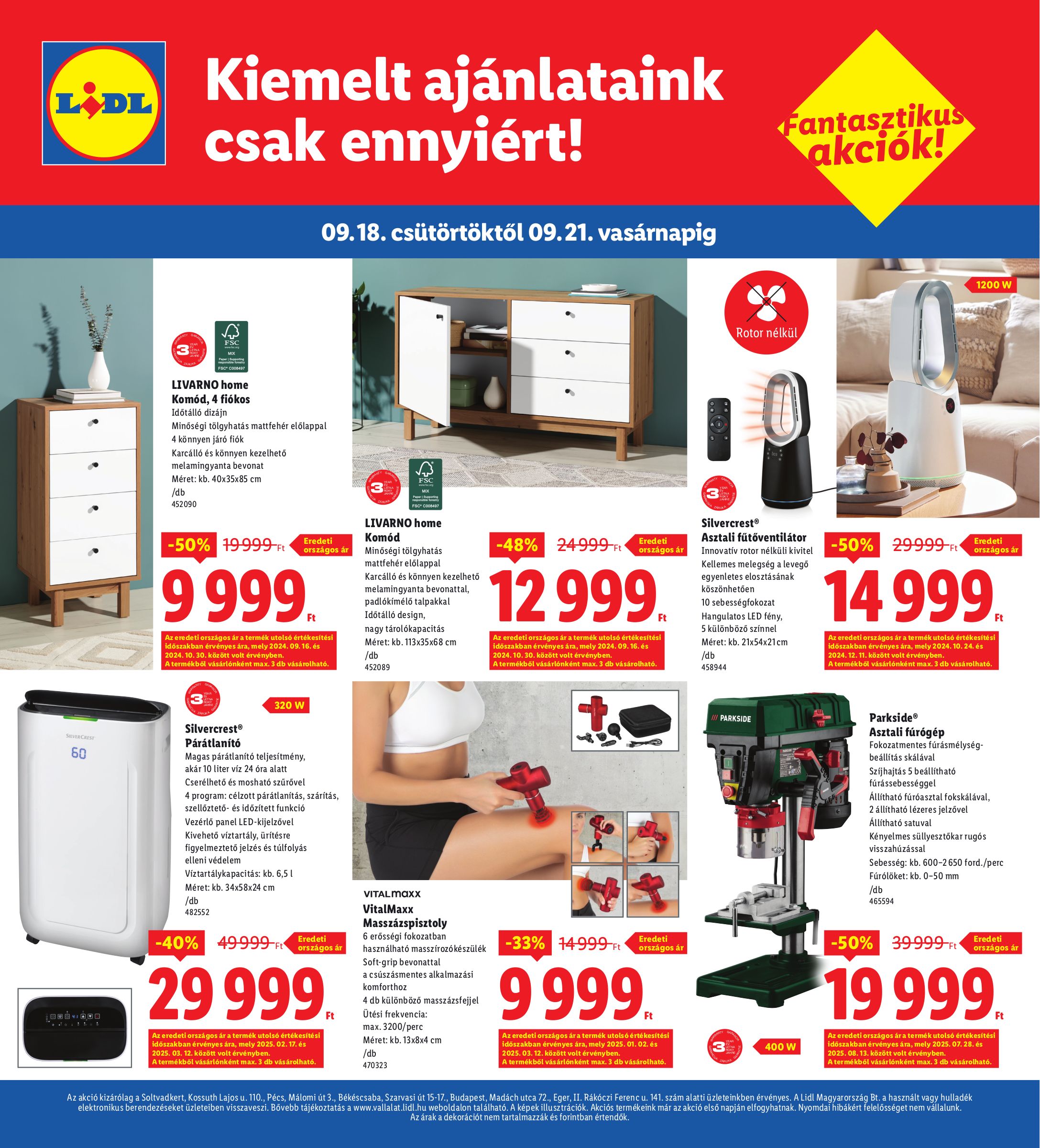 lidl - Lidl - Soltvadkert, Pécs, Békéscsaba, Budapest, Eger akciós újság, érvényes 09.18. - 09.21. - page: 4