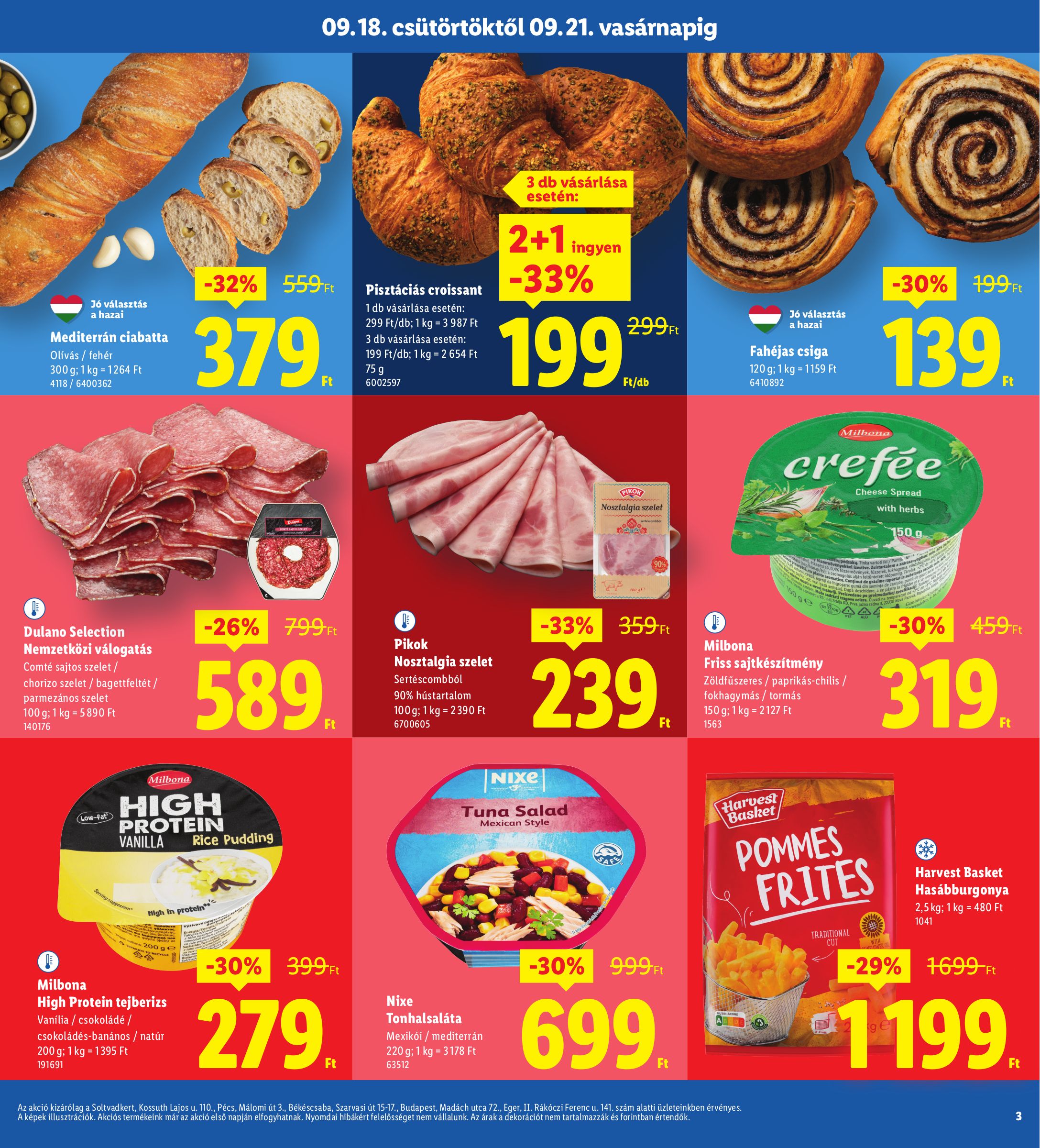 lidl - Lidl - Soltvadkert, Pécs, Békéscsaba, Budapest, Eger akciós újság, érvényes 09.18. - 09.21. - page: 3