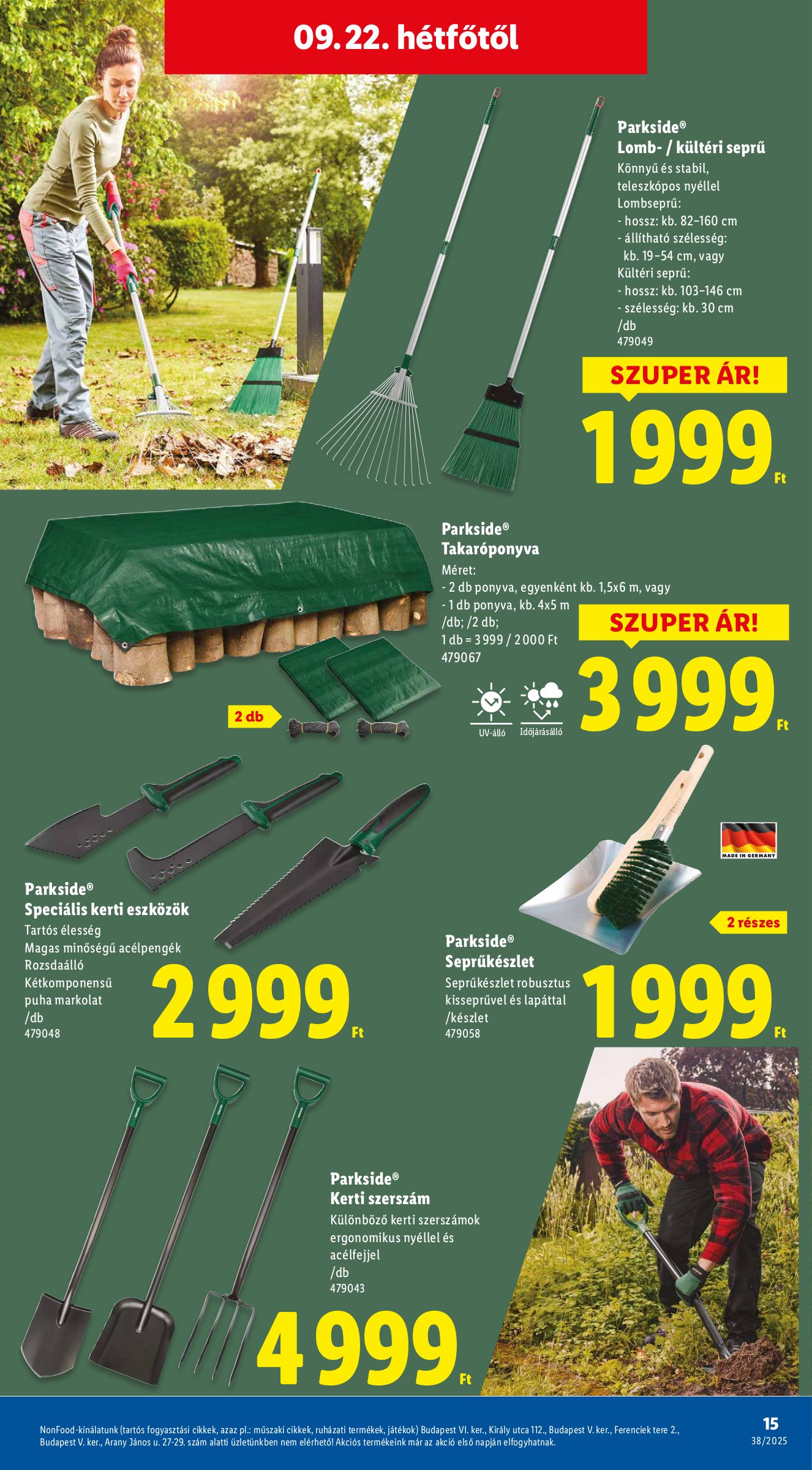 lidl - Lidl - Nonfood akciós újság, érvényes 09.18. - 09.24. - page: 15