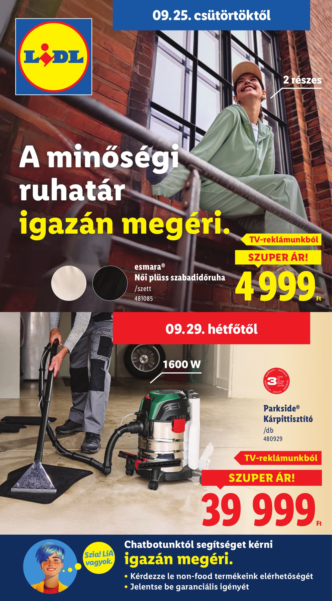 lidl - Lidl - Nonfood akciós újság, érvényes 09.25. - 10.01.