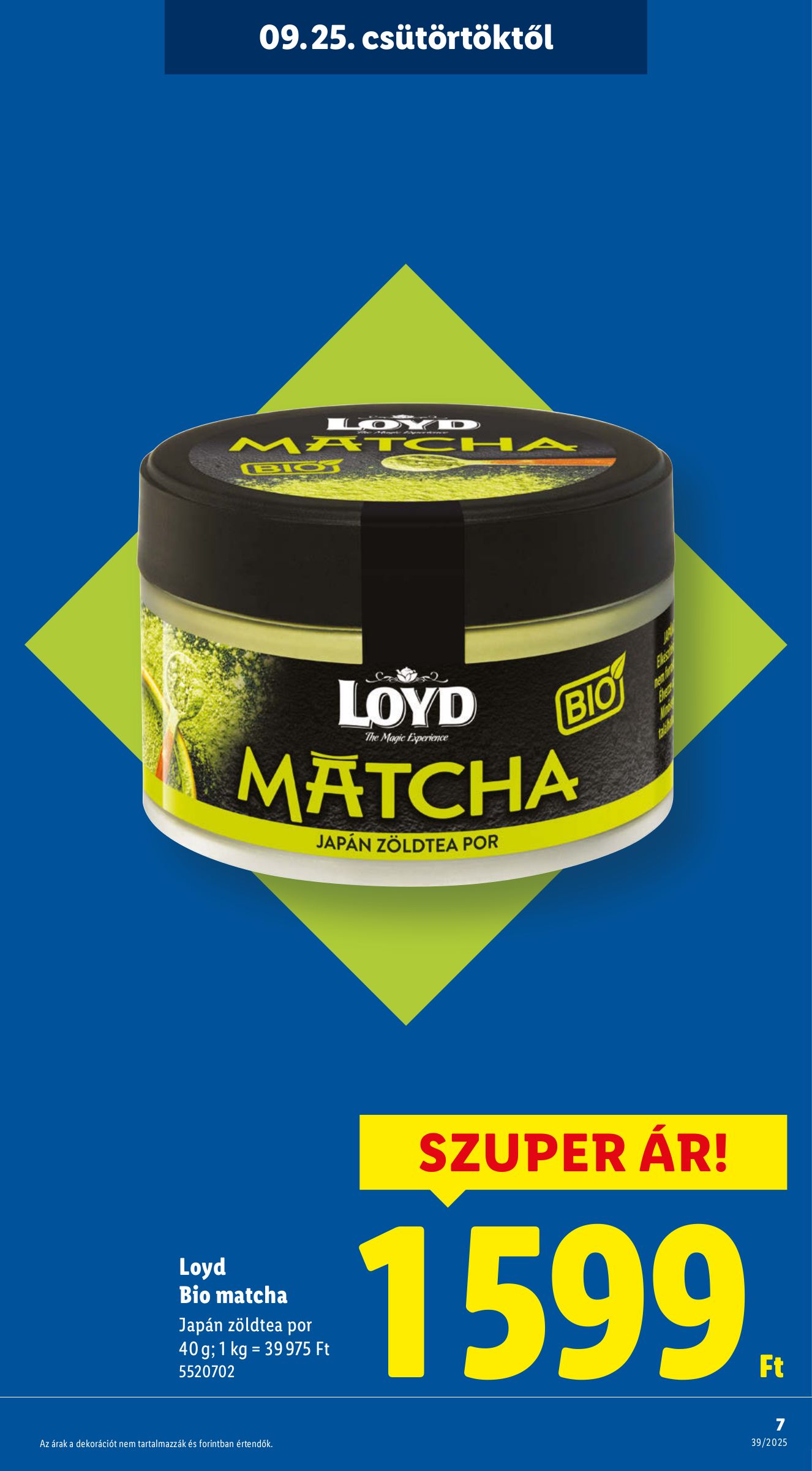 lidl - Lidl akciós újság, érvényes 09.25. - 10.01. - page: 7