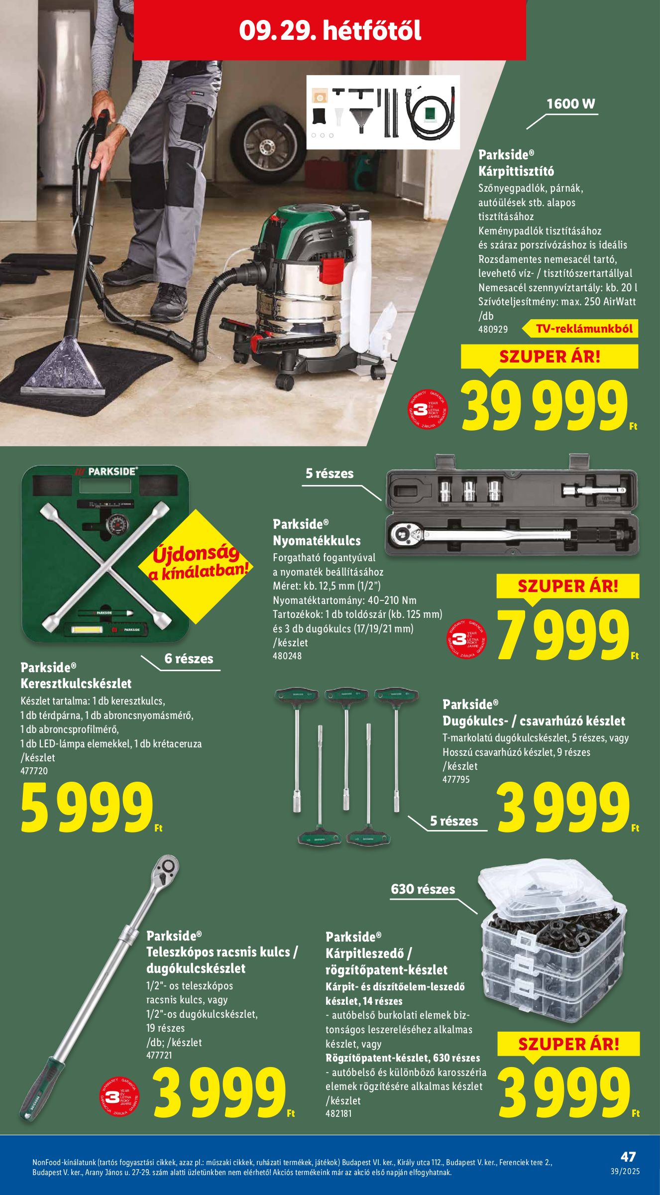 lidl - Lidl akciós újság, érvényes 09.25. - 10.01. - page: 47