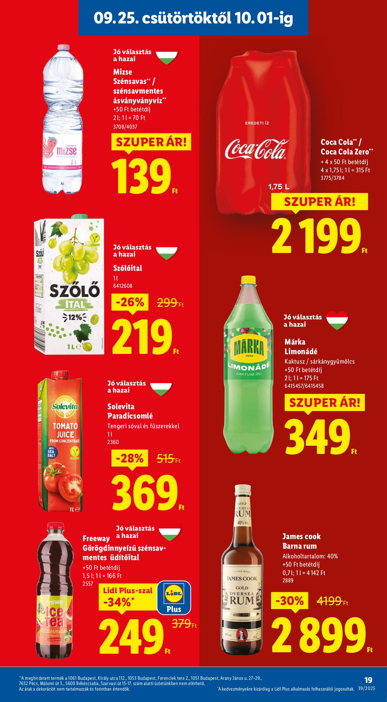 lidl - Lidl akciós újság, érvényes 09.25. - 10.01. - page: 19