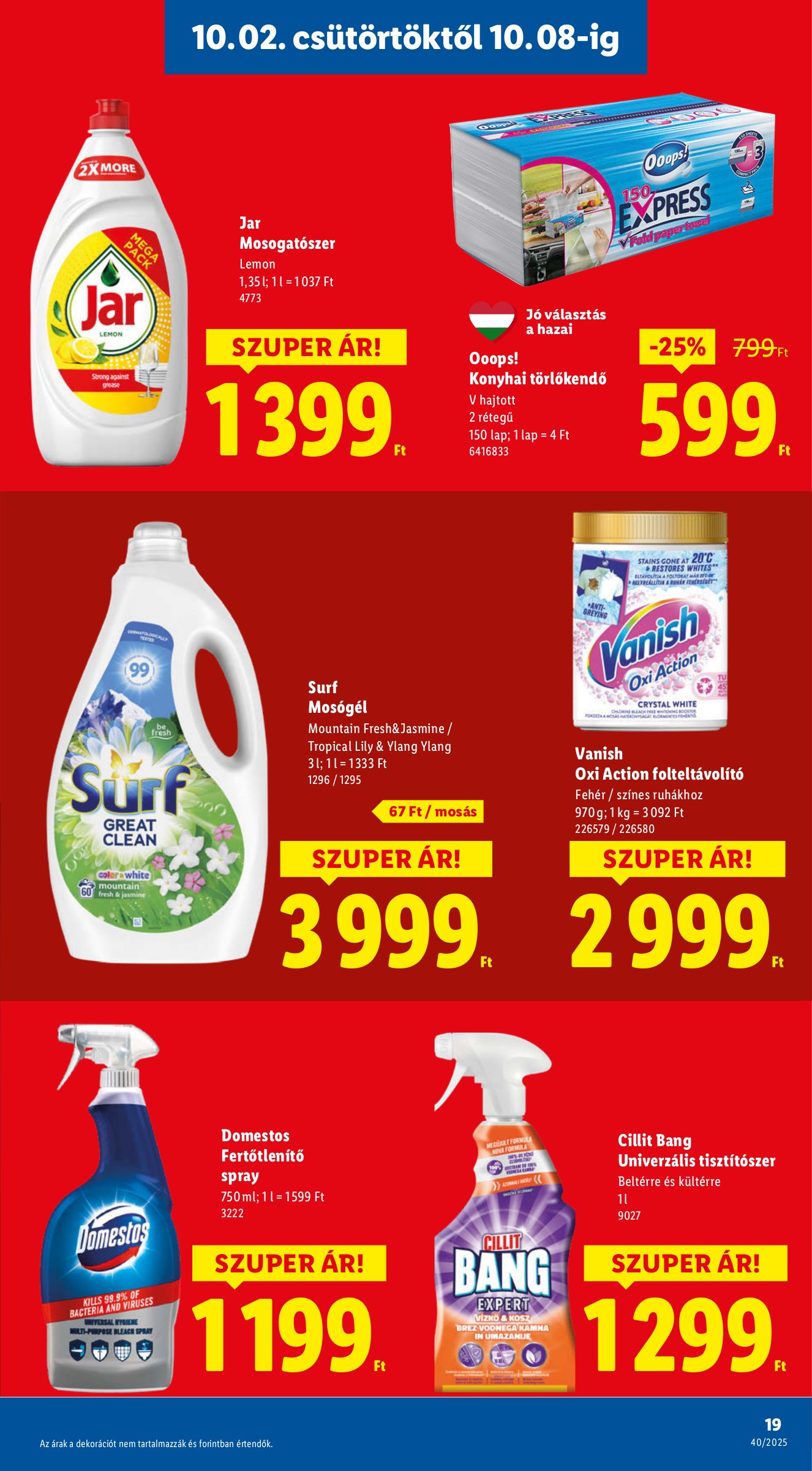 lidl - Lidl akciós újság, érvényes 10.02. - 10.08. - page: 19