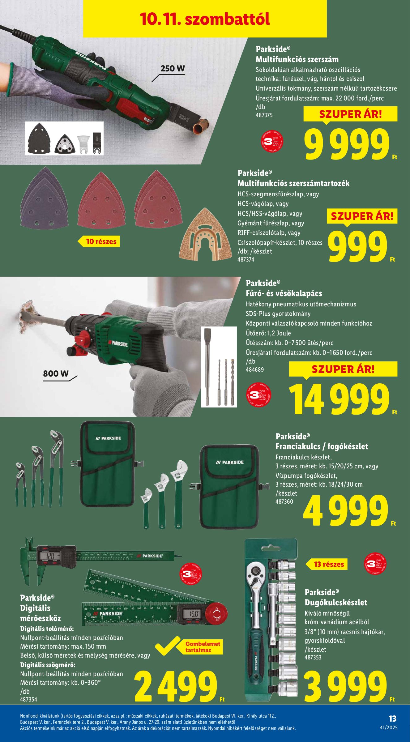 lidl - Lidl - Nonfood akciós újság, érvényes 10.09. - 10.15. - page: 13