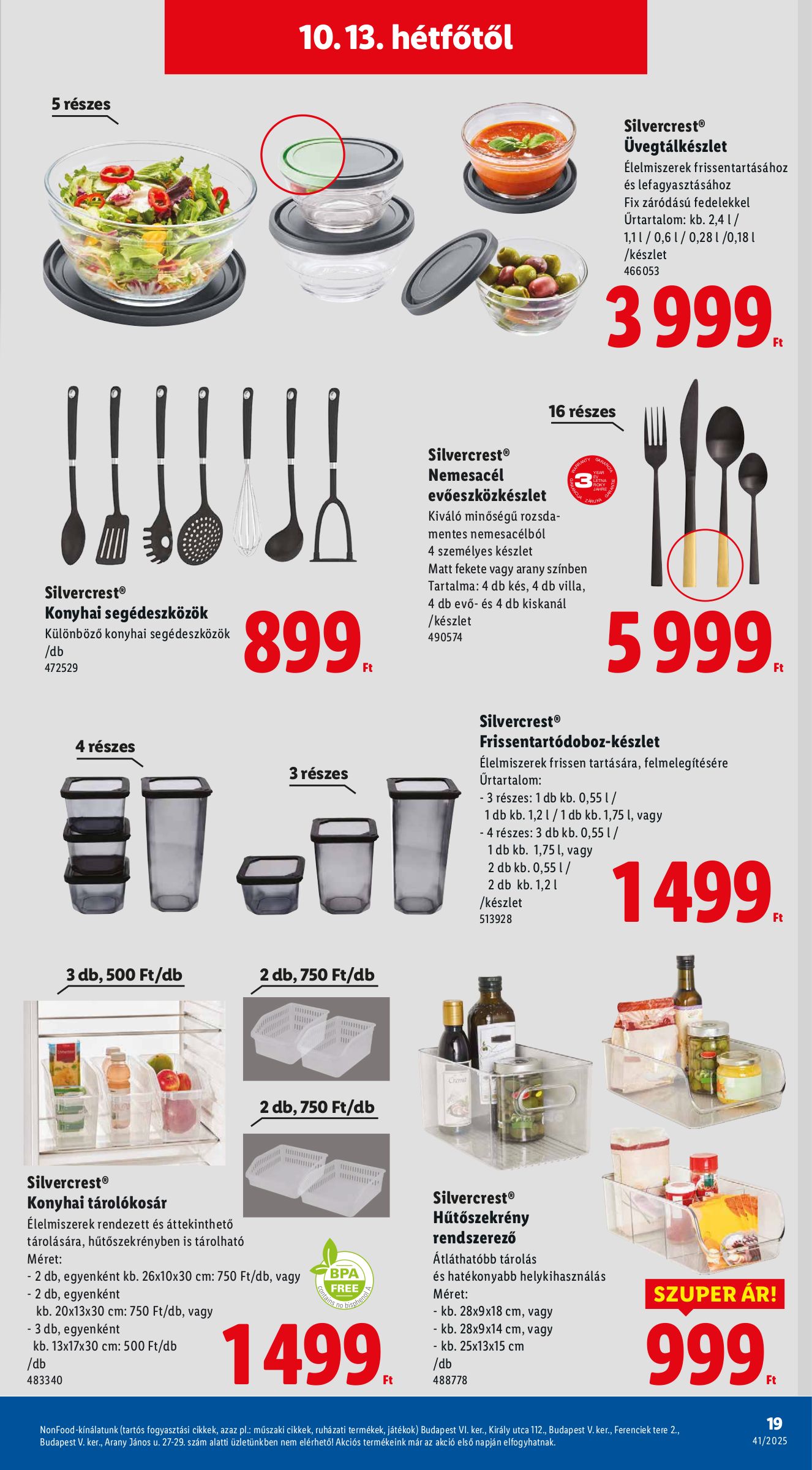 lidl - Lidl - Nonfood akciós újság, érvényes 10.09. - 10.15. - page: 19