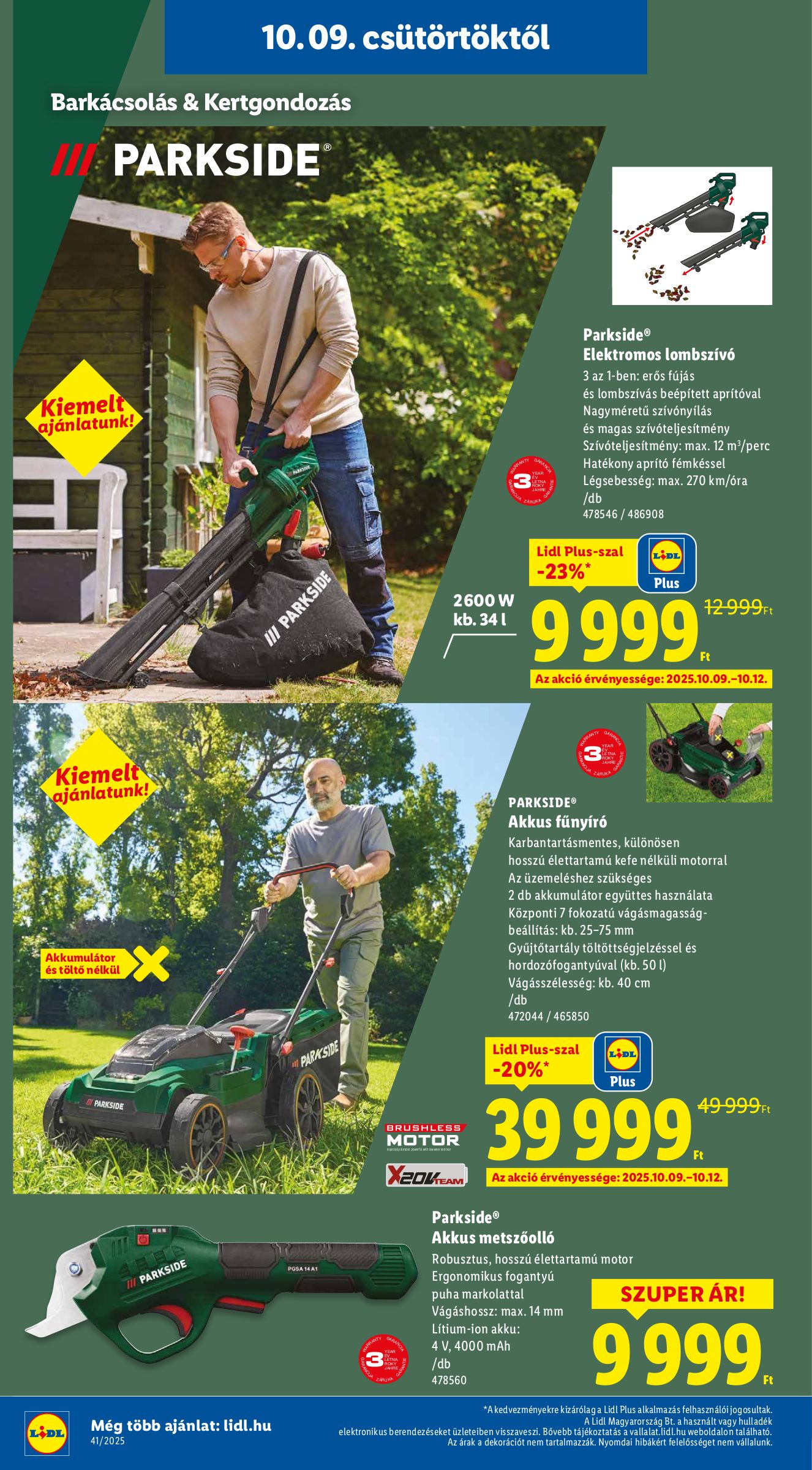 lidl - Lidl - Nonfood akciós újság, érvényes 10.09. - 10.15. - page: 10