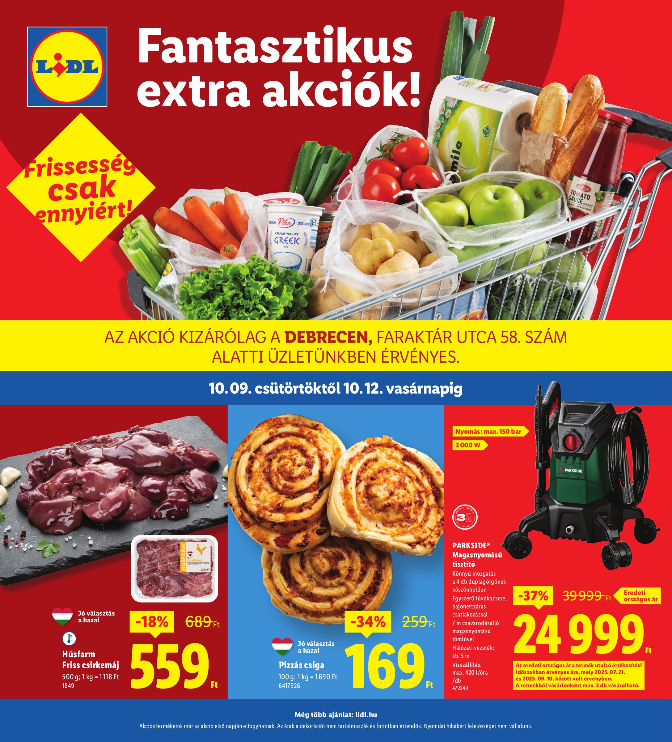 lidl - Lidl - Debrecen akciós újság, érvényes 10.09. - 10.12.