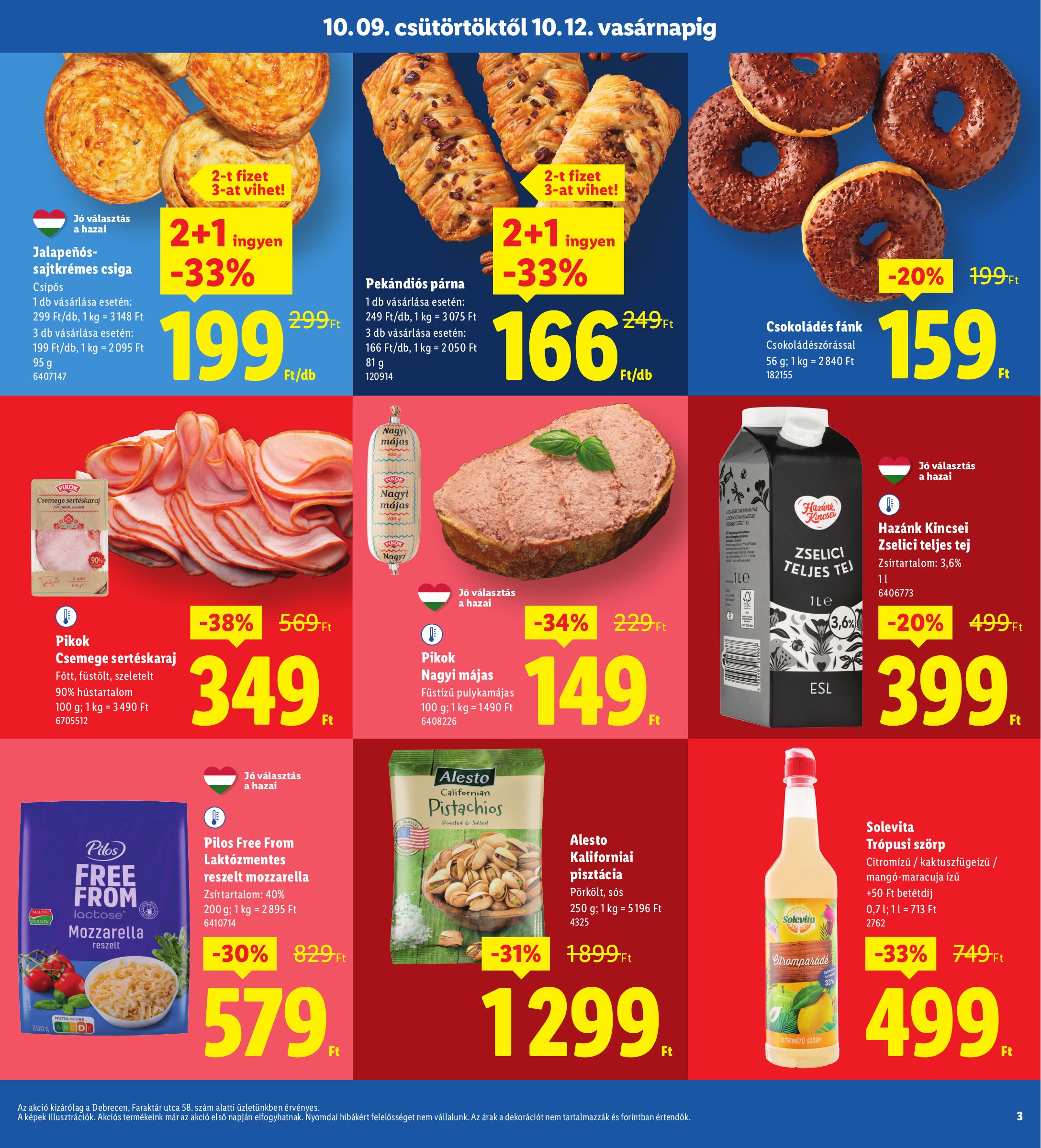 lidl - Lidl - Debrecen akciós újság, érvényes 10.09. - 10.12. - page: 3