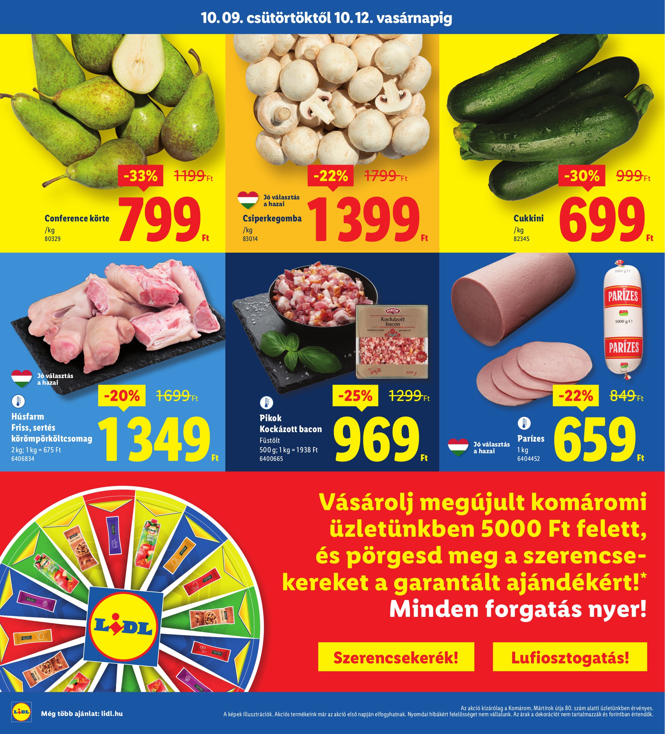 lidl - Lidl - Komárom akciós újság, érvényes 10.09. - 10.12. - page: 2