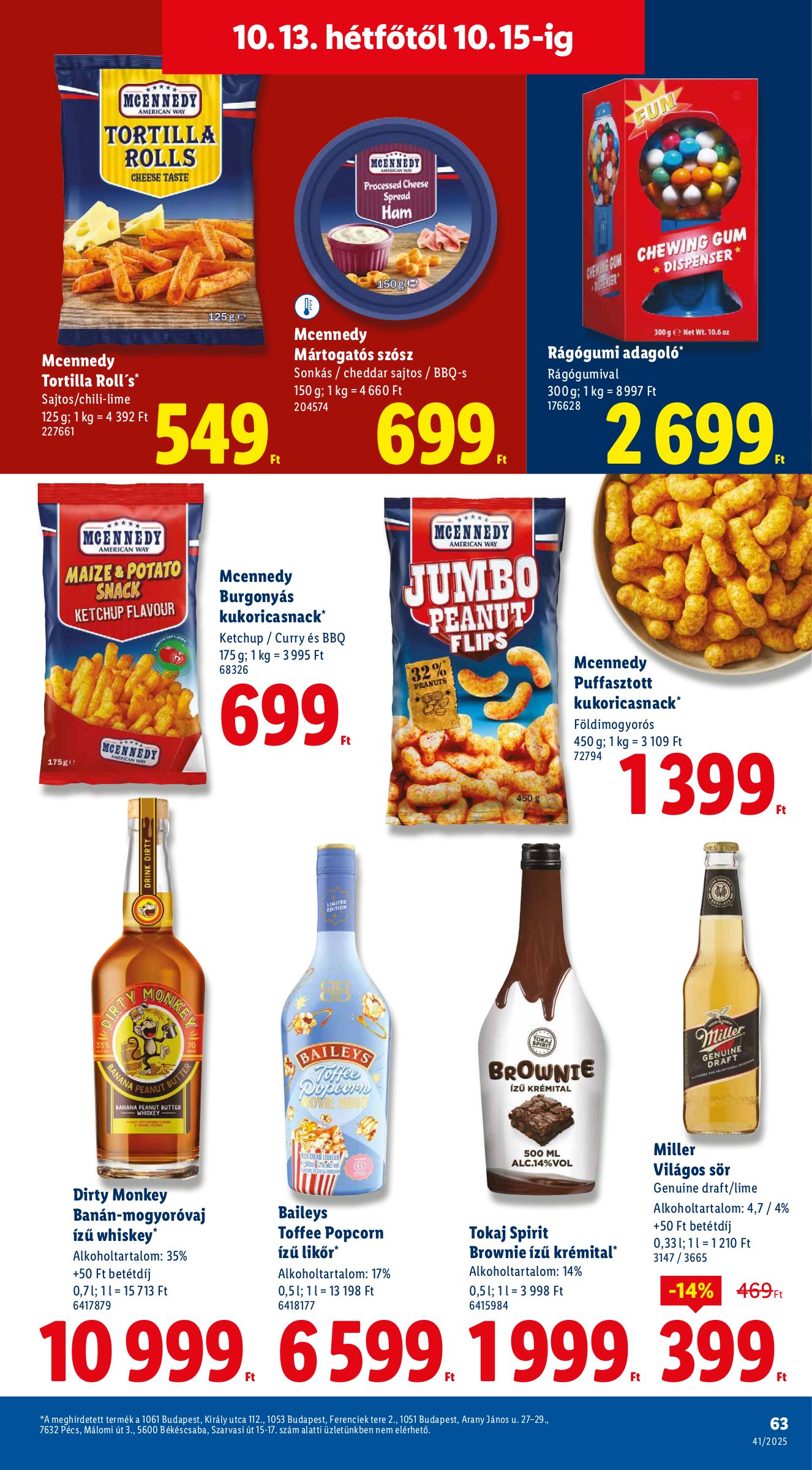 lidl - Lidl akciós újság, érvényes 10.09. - 10.15. - page: 63