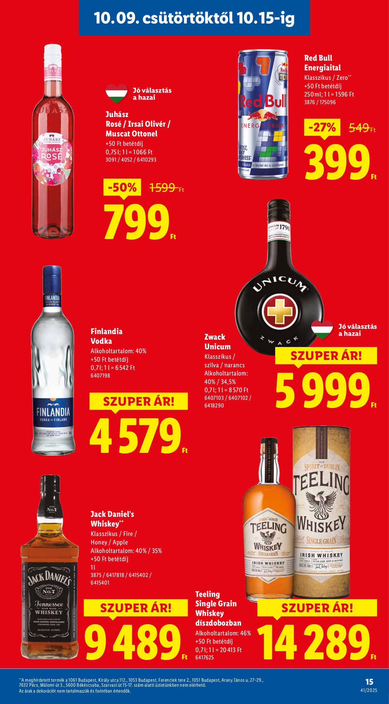 lidl - Lidl akciós újság, érvényes 10.09. - 10.15. - page: 15