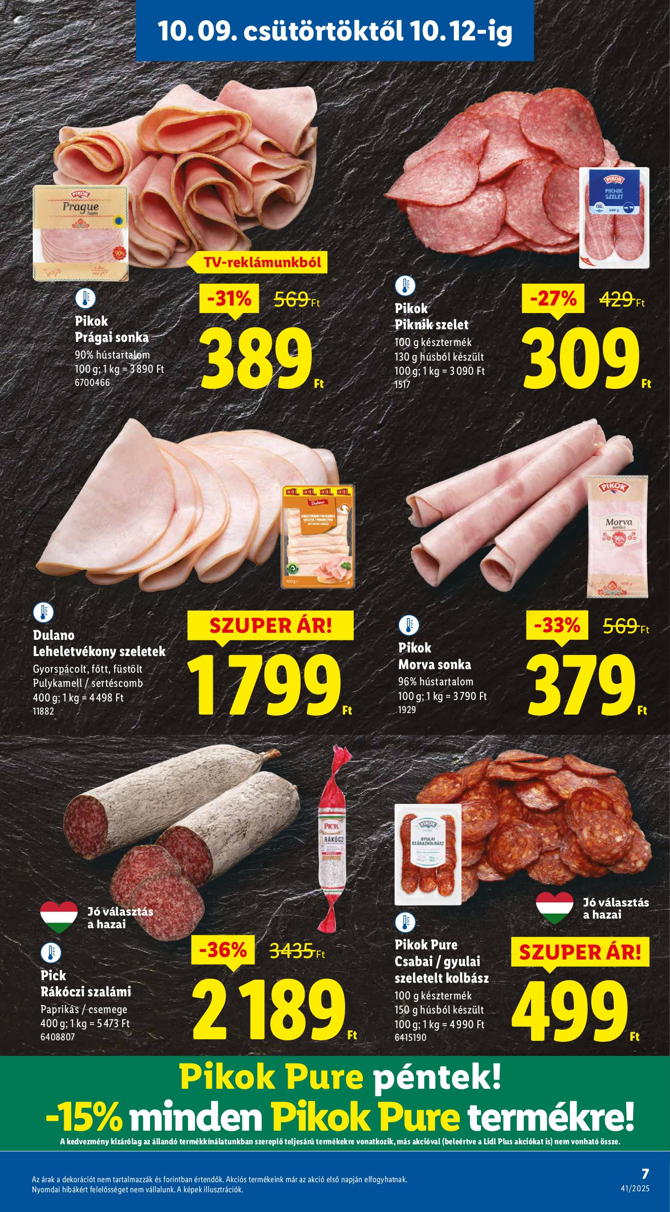 lidl - Lidl akciós újság, érvényes 10.09. - 10.15. - page: 7