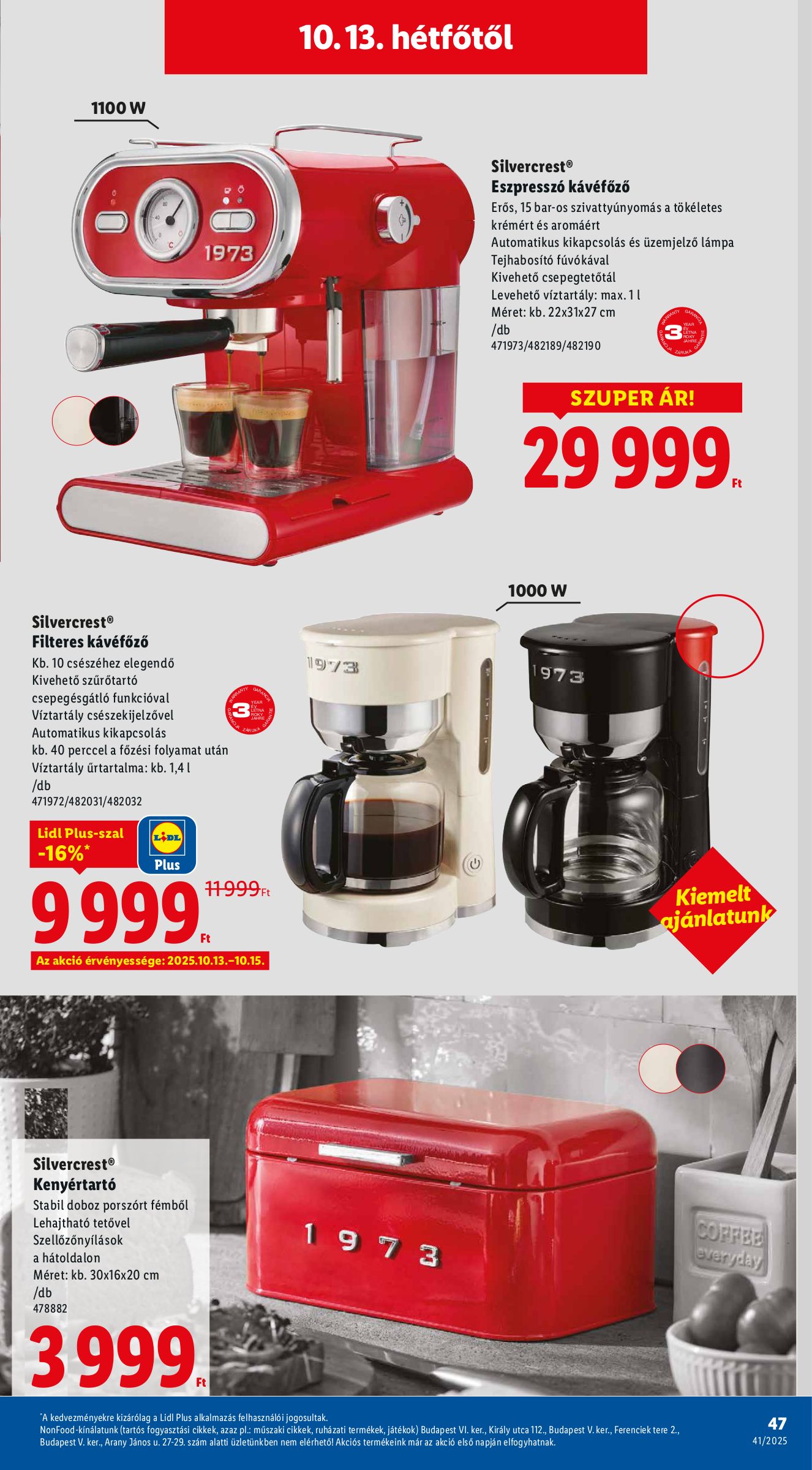 lidl - Lidl akciós újság, érvényes 10.09. - 10.15. - page: 47