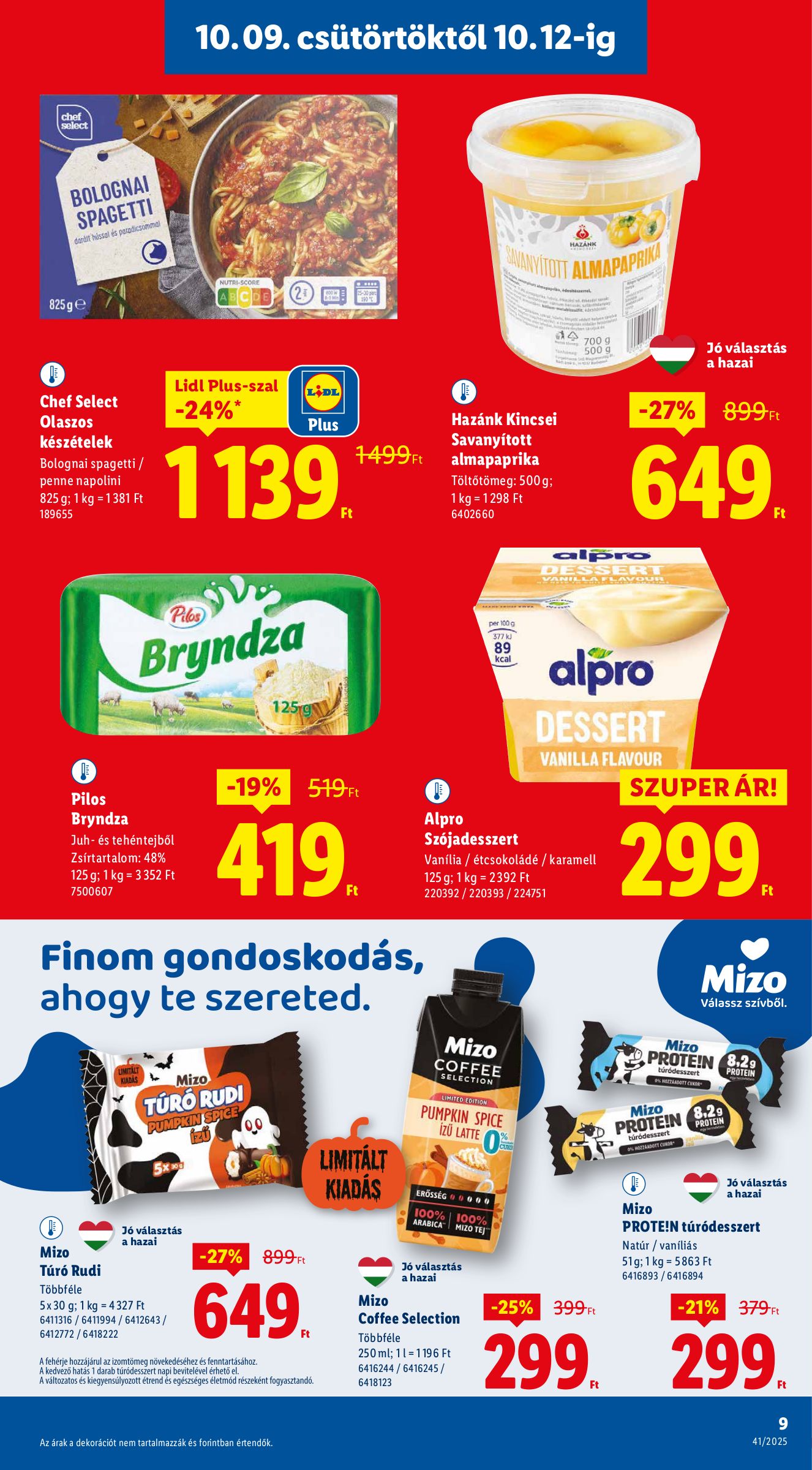 lidl - Lidl akciós újság, érvényes 10.09. - 10.15. - page: 9