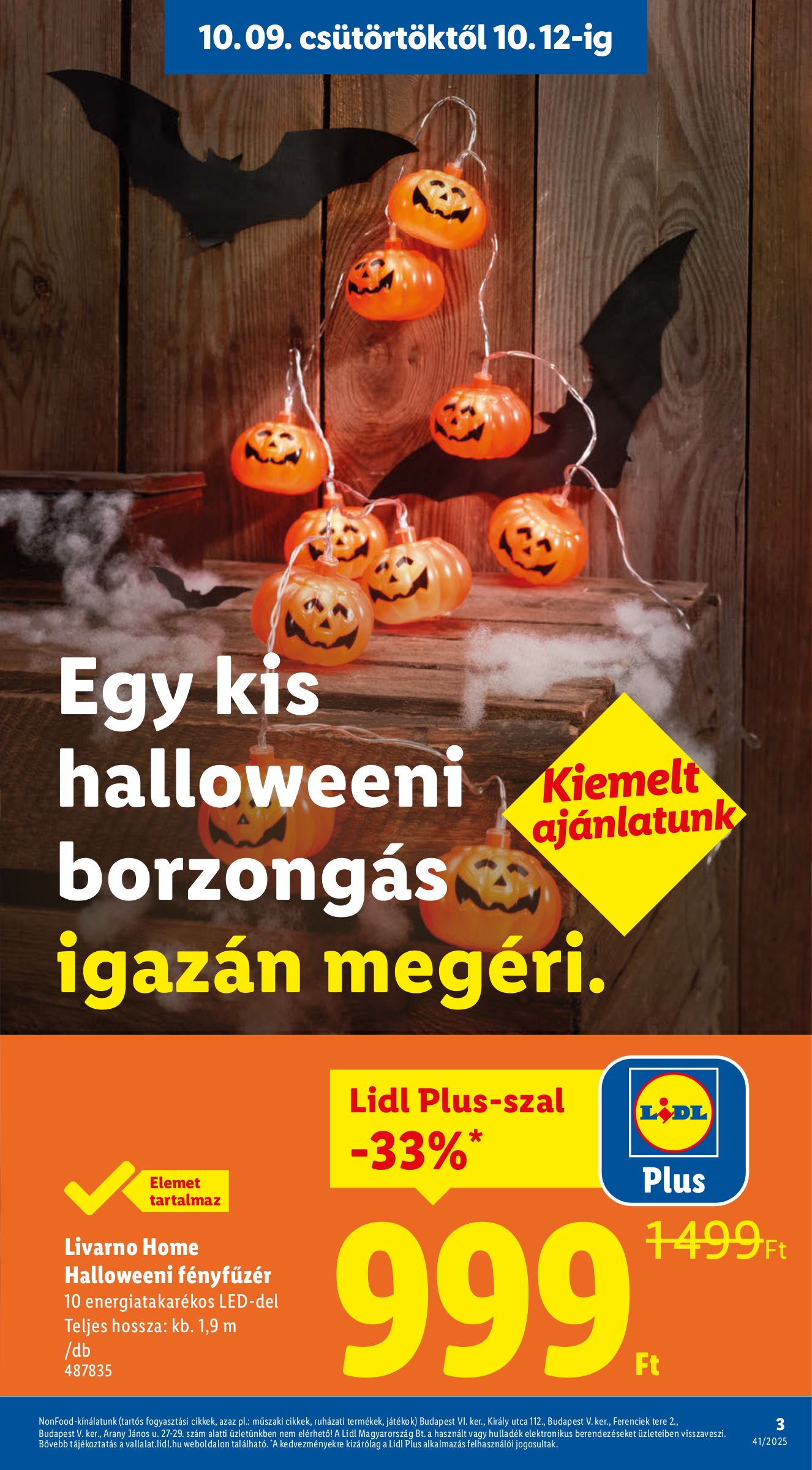 lidl - Lidl akciós újság, érvényes 10.09. - 10.15. - page: 3