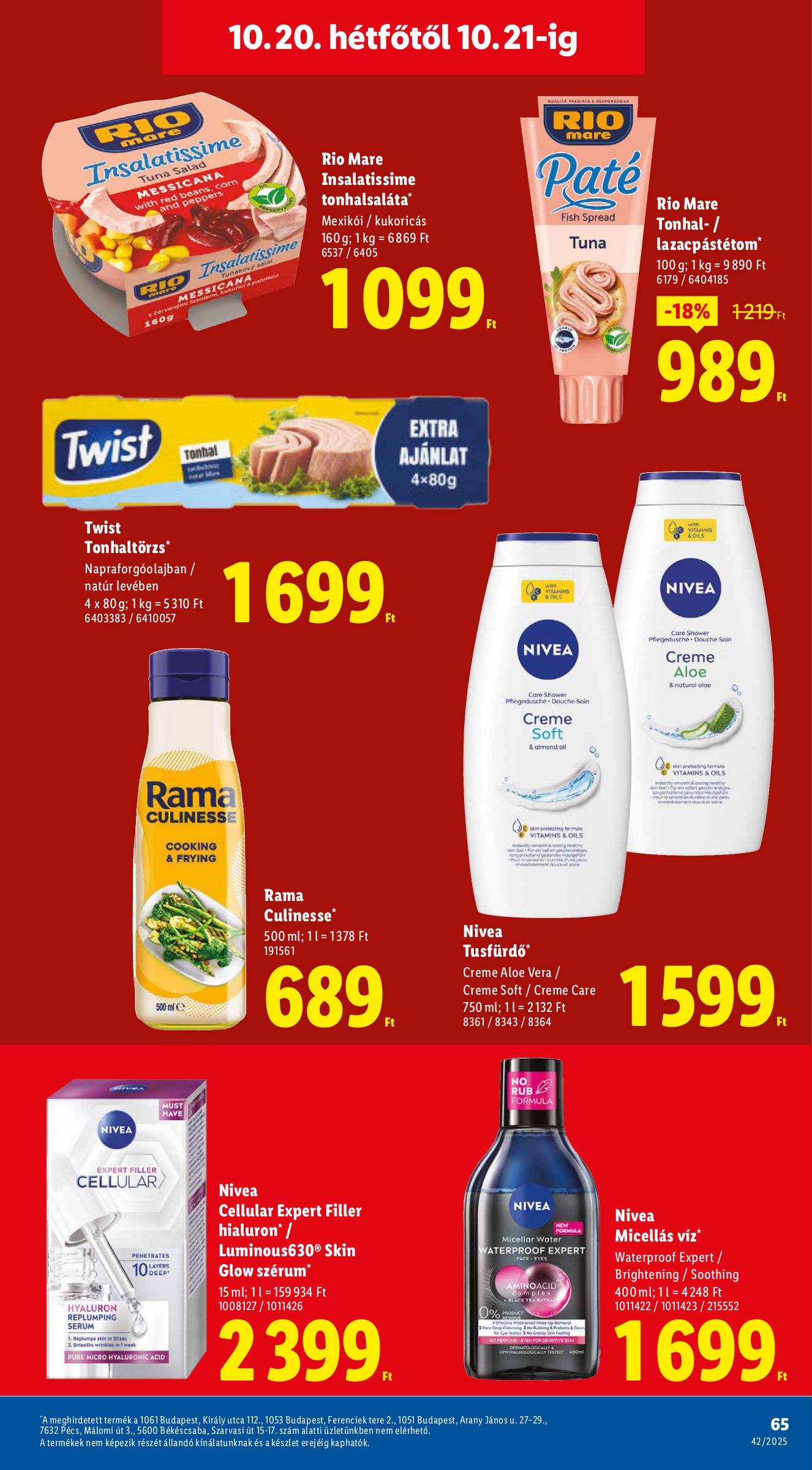 lidl - Lidl akciós újság, érvényes 10.16. - 10.22. - page: 65 lidl - Lidl akciós újság, érvényes 10.16. - 10.22. - page: 65