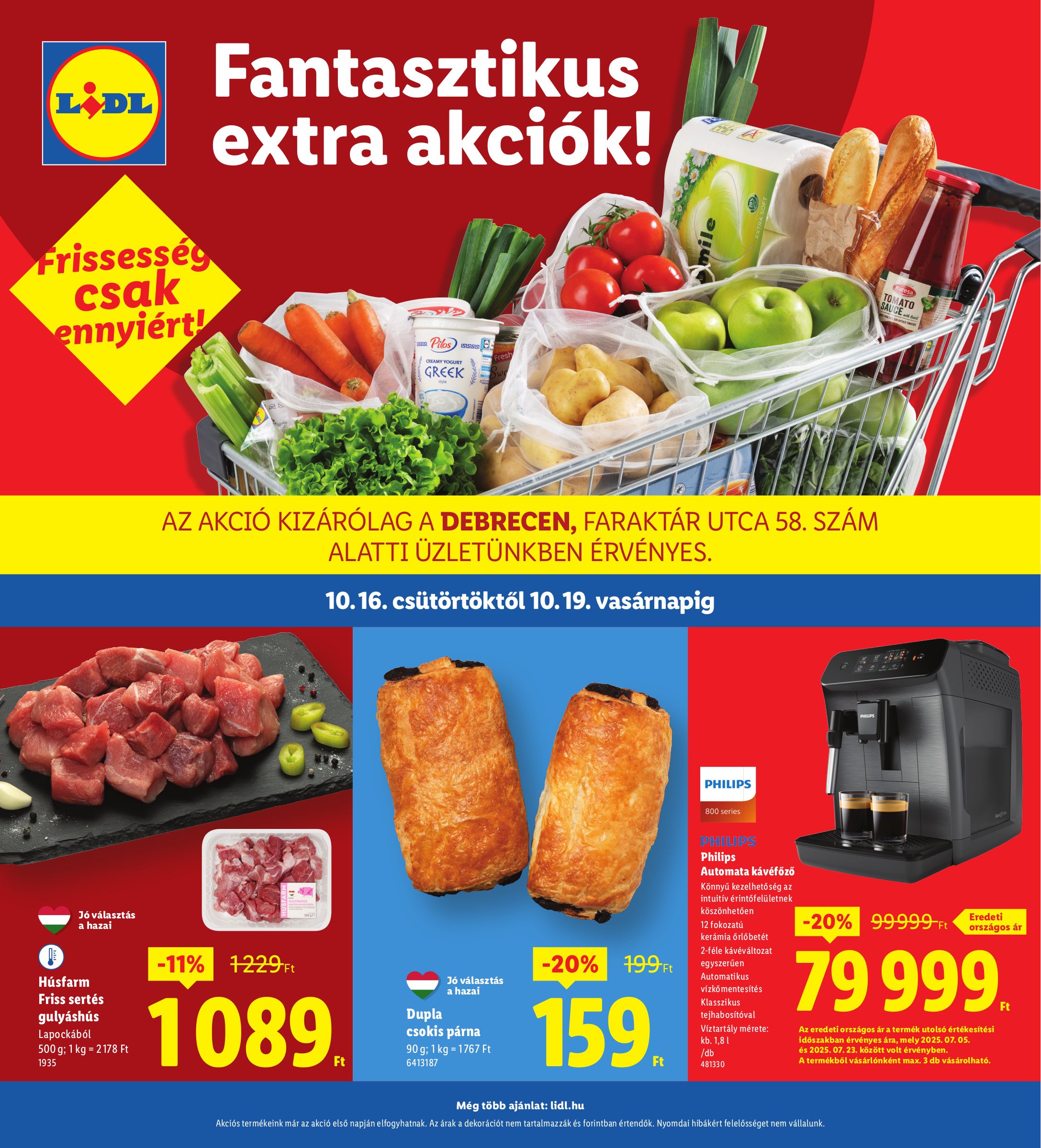 lidl - Lidl - Debrecen akciós újság, érvényes 10.16. - 10.19.