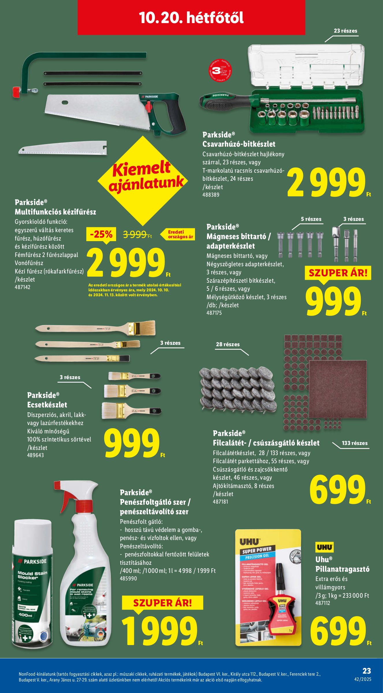 lidl - Lidl - Nonfood akciós újság, érvényes 10.16. - 10.22. - page: 23