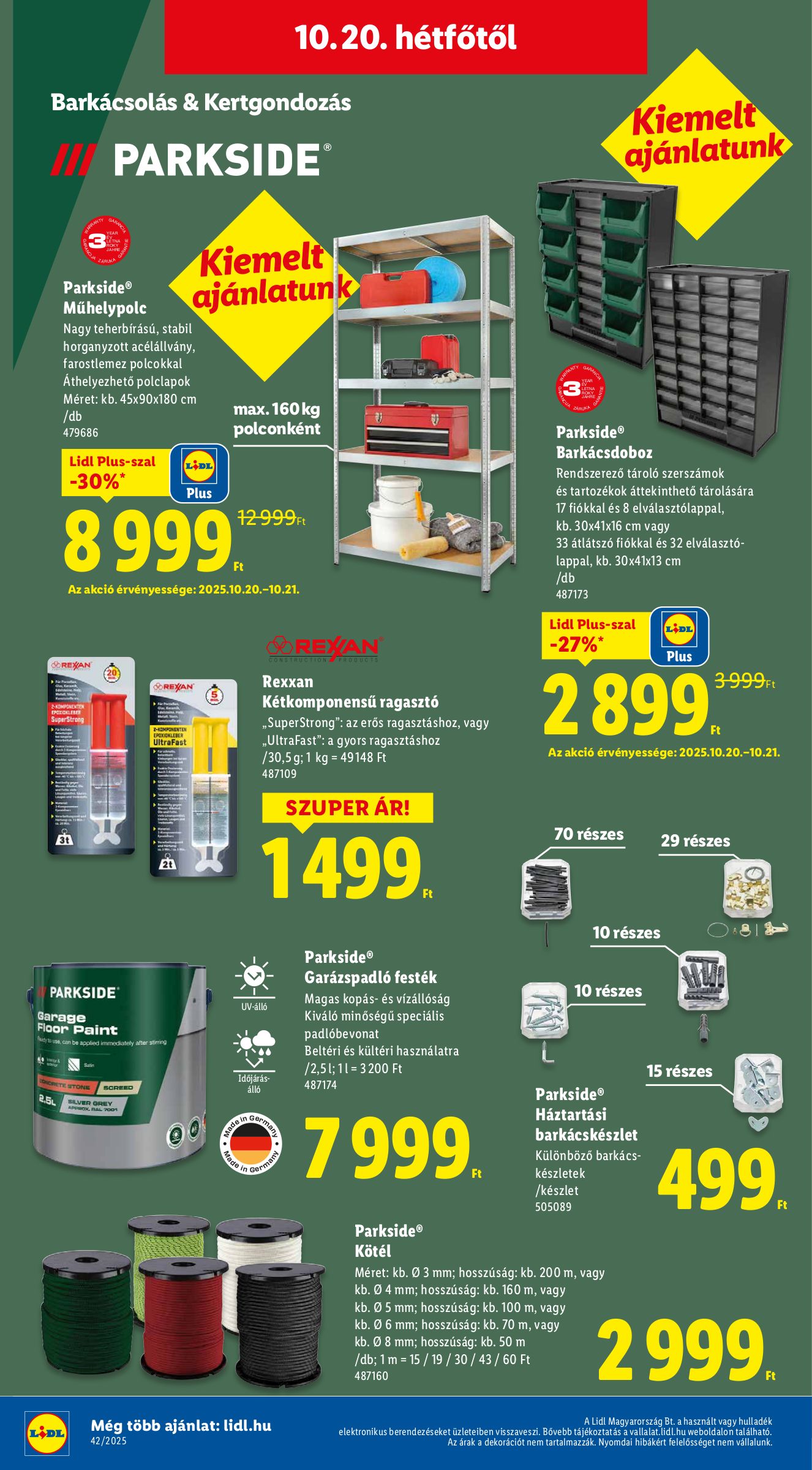 lidl - Lidl - Nonfood akciós újság, érvényes 10.16. - 10.22. - page: 20