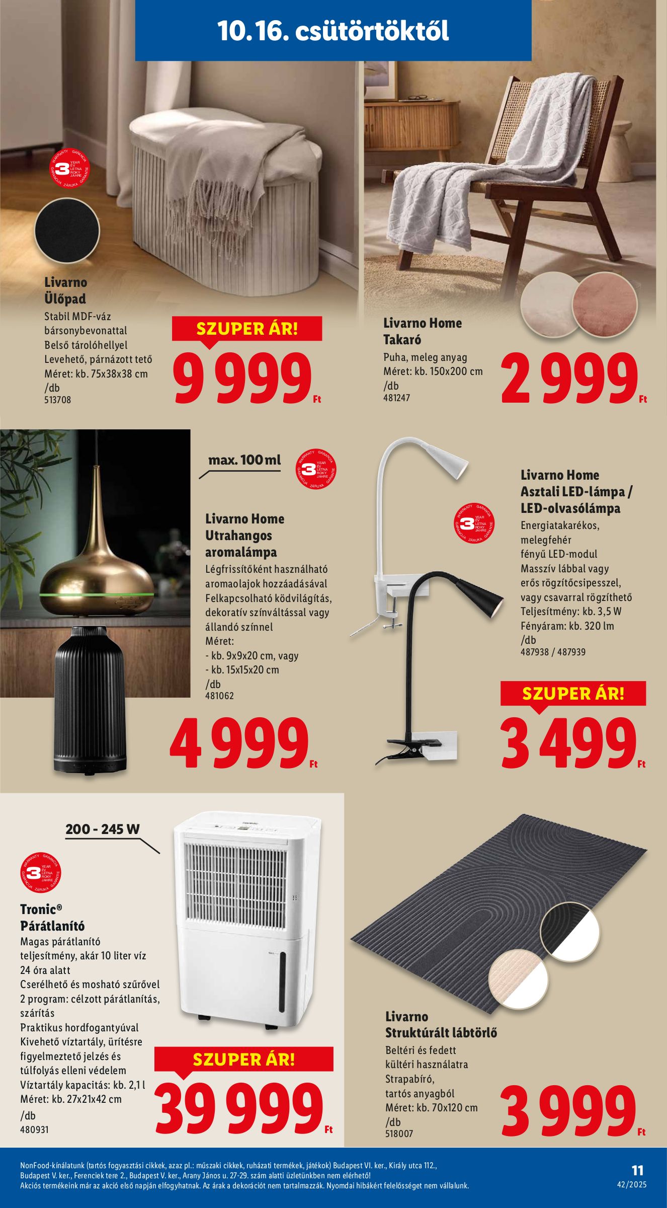 lidl - Lidl - Nonfood akciós újság, érvényes 10.16. - 10.22. - page: 11