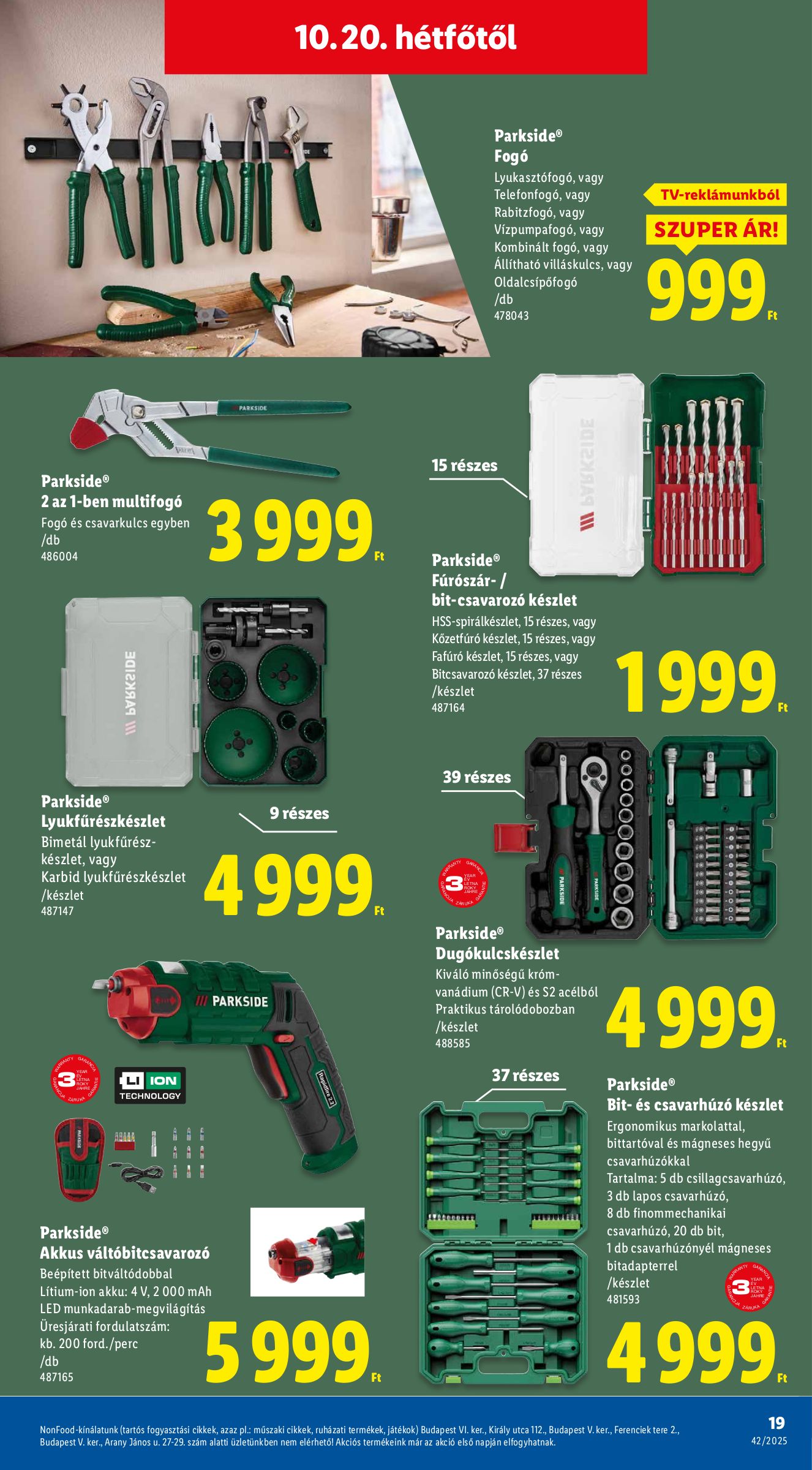 lidl - Lidl - Nonfood akciós újság, érvényes 10.16. - 10.22. - page: 19