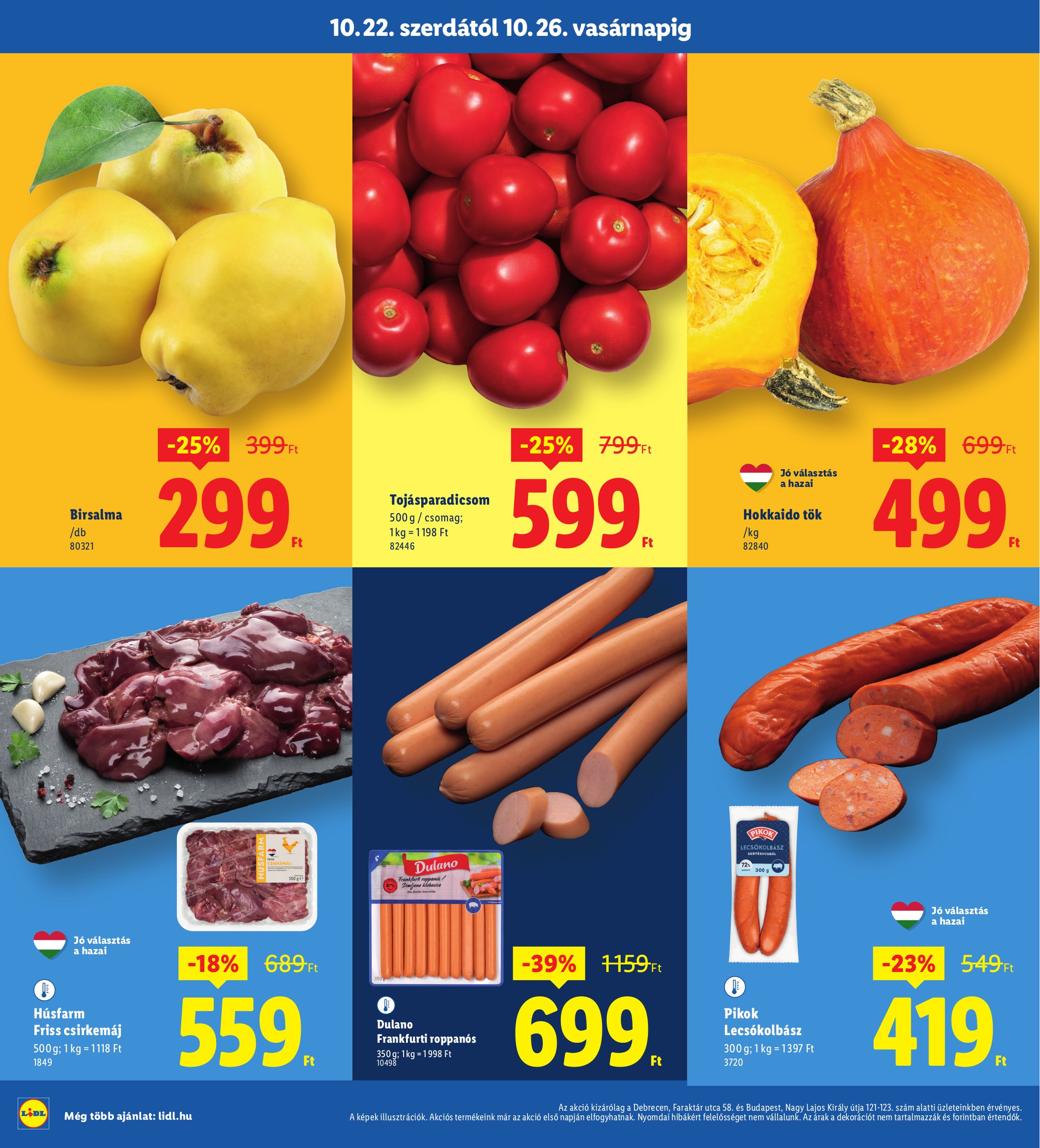 lidl - Lidl - Debrecen akciós újság, érvényes 10.22. - 10.26. - page: 2
