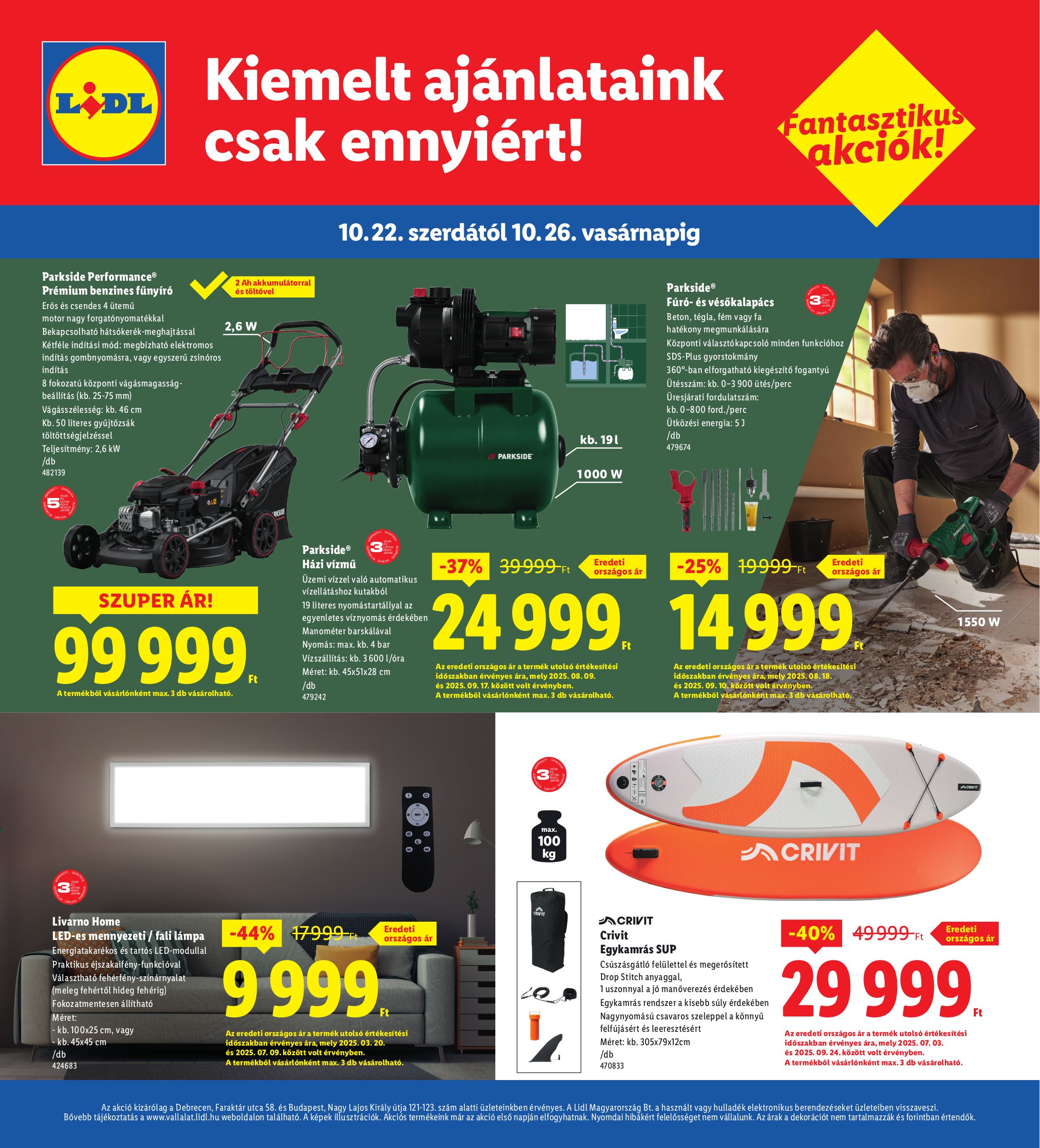 lidl - Lidl - Debrecen akciós újság, érvényes 10.22. - 10.26. - page: 4