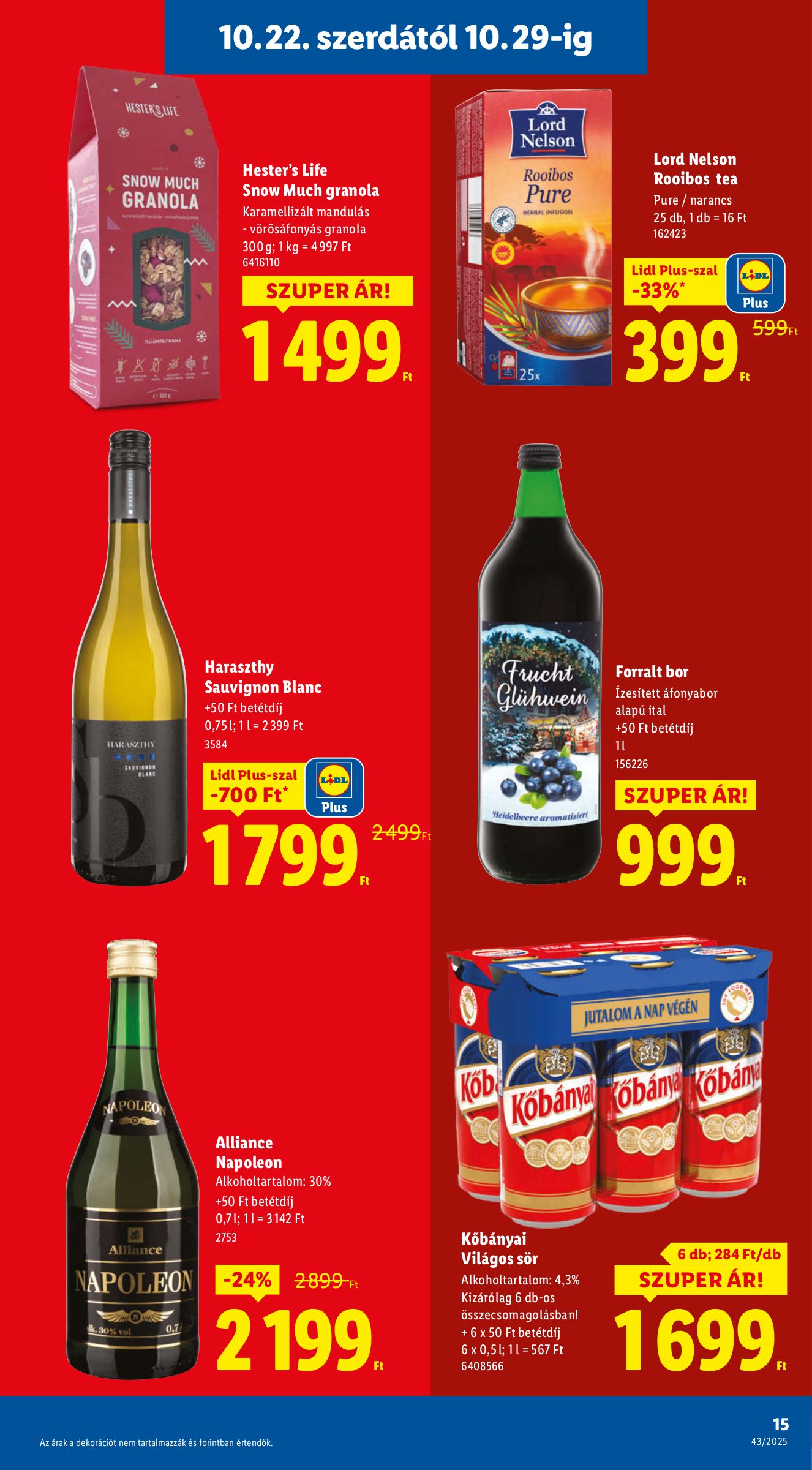 lidl - Lidl akciós újság, érvényes 10.22. - 10.29. - page: 15 lidl - Lidl akciós újság, érvényes 10.22. - 10.29. - page: 15