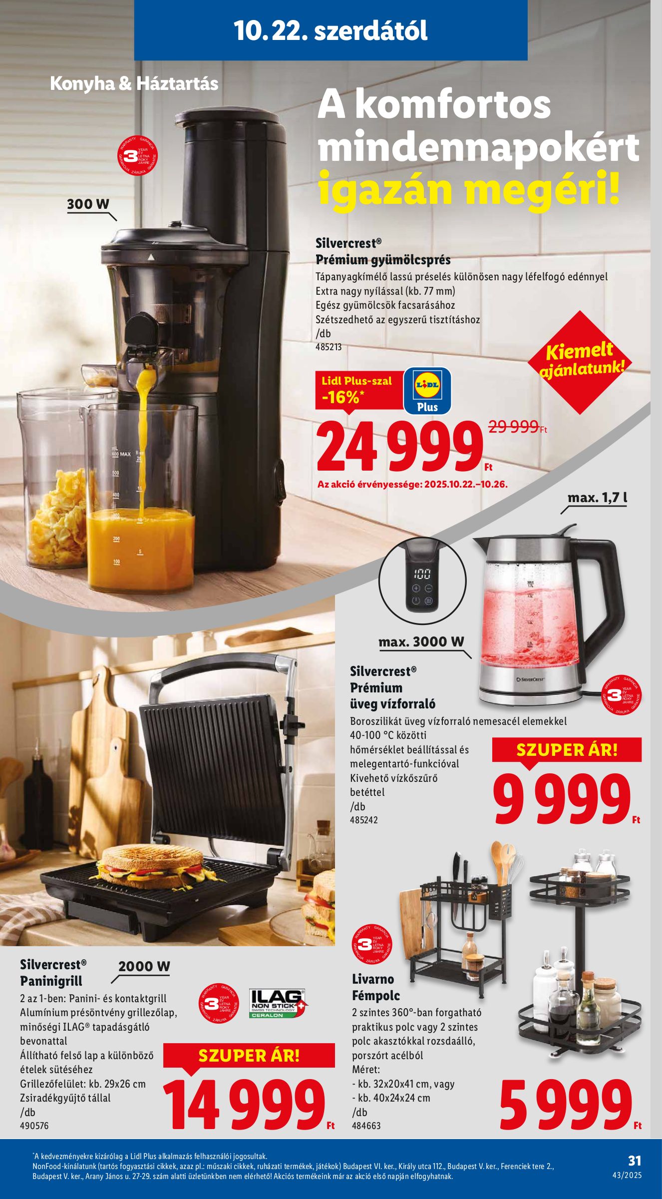 lidl - Lidl akciós újság, érvényes 10.22. - 10.29. - page: 31 lidl - Lidl akciós újság, érvényes 10.22. - 10.29. - page: 31